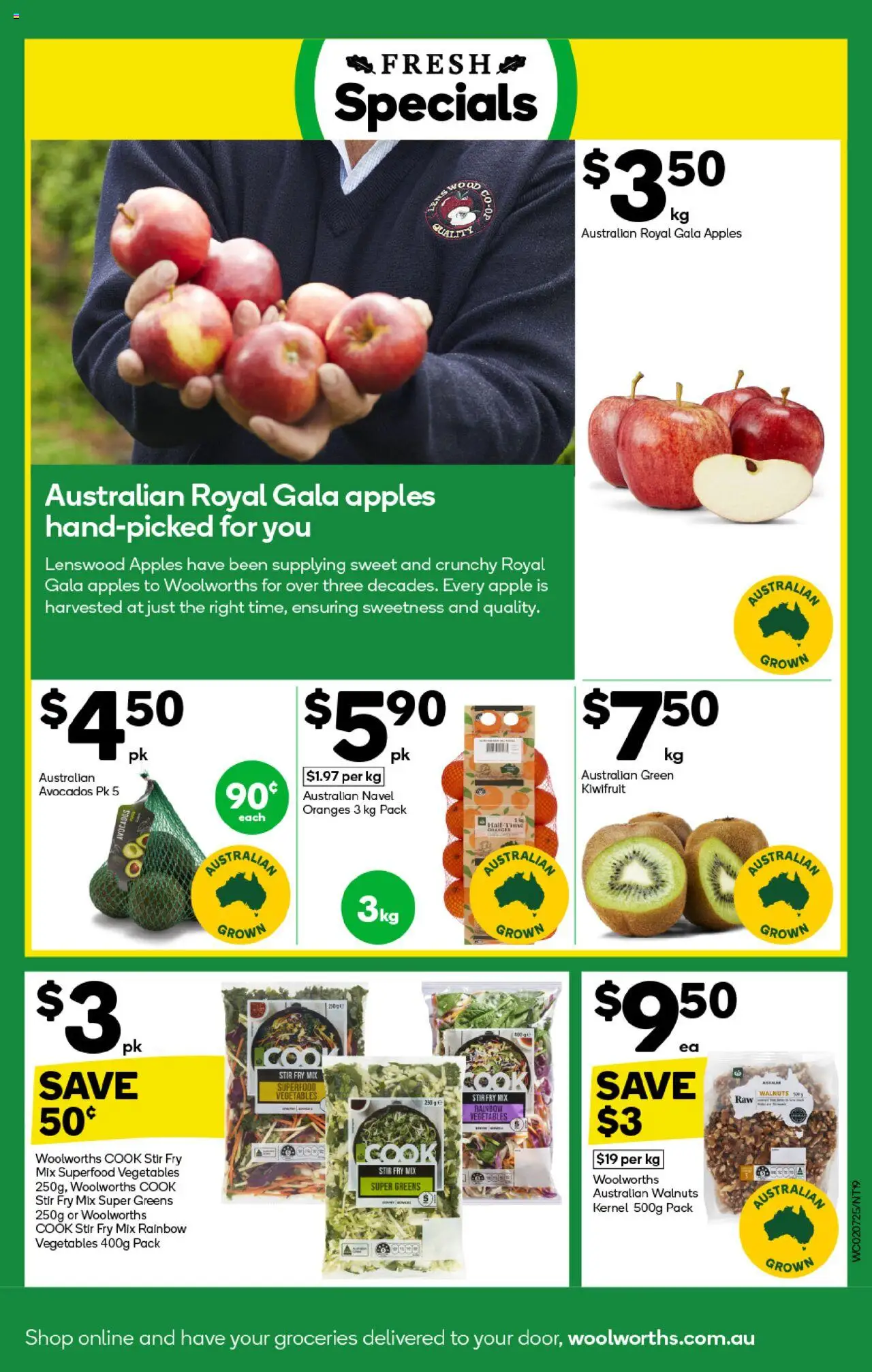 Woolworths catalogue - valid from 02.07.2025 | Page: 19 | Products: Apples, Kiwifruit, Vegetables, Greens