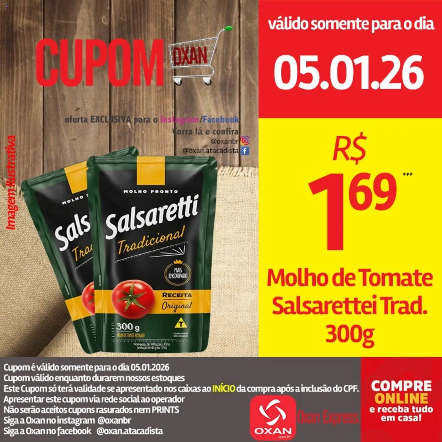 Oxan Atacadista Folheto - válido de 05.01.2026 | Página: 18 | Produtos: Molho de tomate