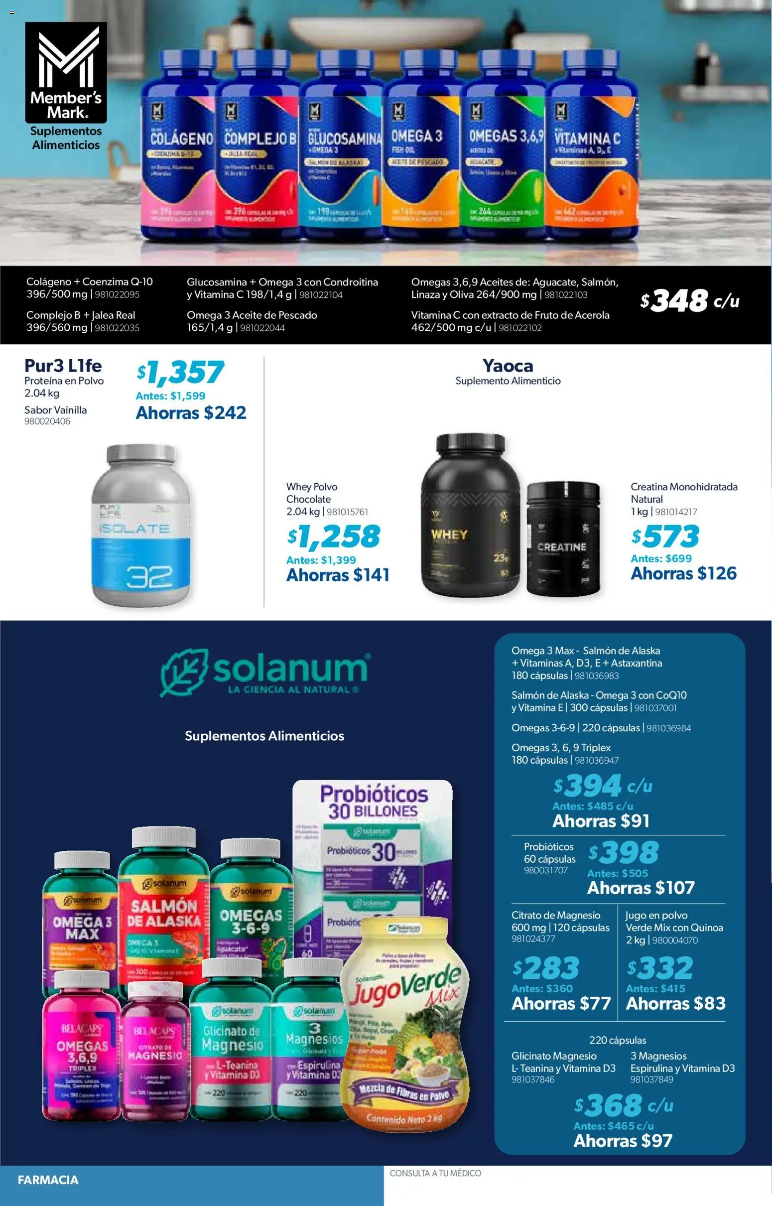 Nuevas ofertas de Sam's Club válidas en toda la República Mexicana desde el 07.01.2026. ¡Encuentra las mejores ofertas en Sam's Club catálogo! | Página: 8 | Productos: Chocolate, Jugo, Vitaminas, Polvo