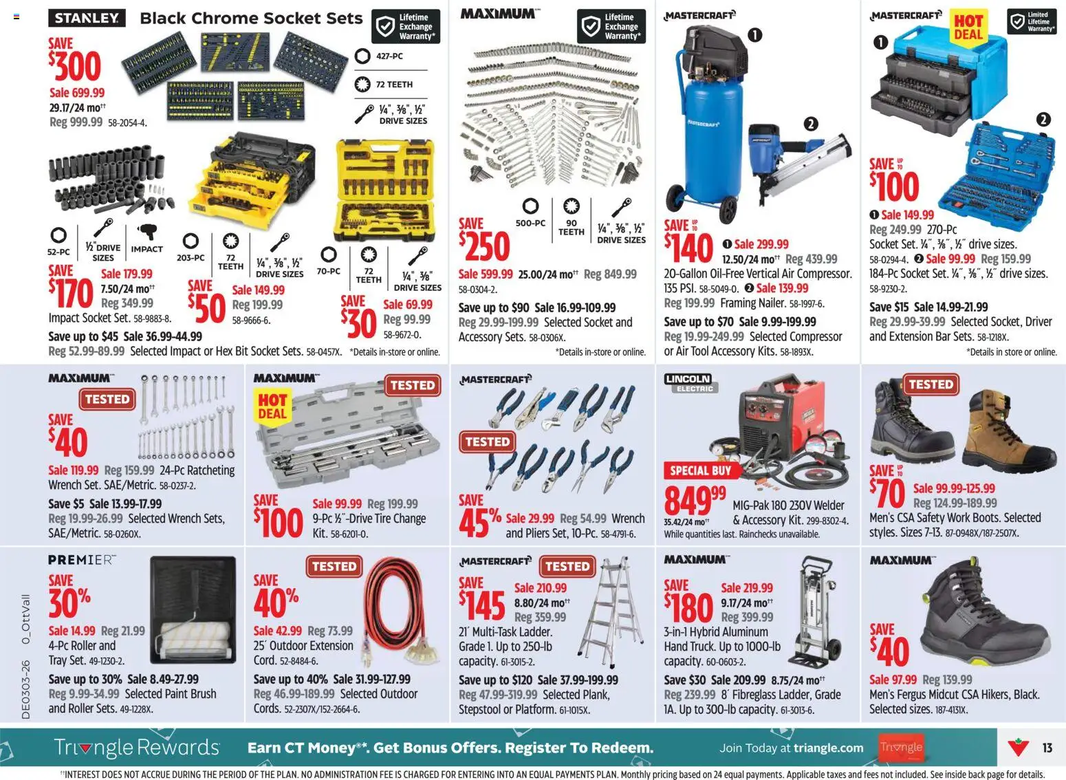 Canadian Tire flyer valid from 15.01.2026 | Page: 13 | Products: Brush, Socket
