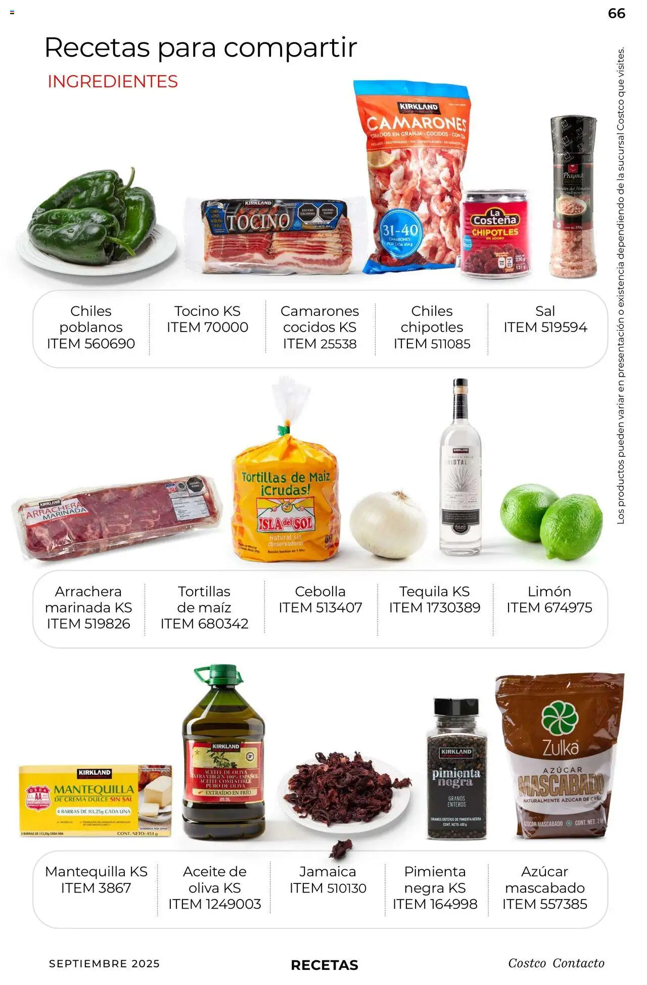 Nuevas ofertas de Costco válidas en toda la República Mexicana desde el 10.09.2025. ¡Encuentra las mejores ofertas en Costco - Catálogo Septiembre! | Página: 66 | Productos: Tocino, Crema, Mantequilla, Tequila