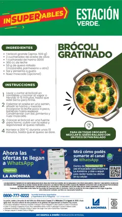 La Anonima catálogo │ válido desde el 21.08.2025 | Página: 8 | Productos: Harina, Brocoli, Pimienta, Leche