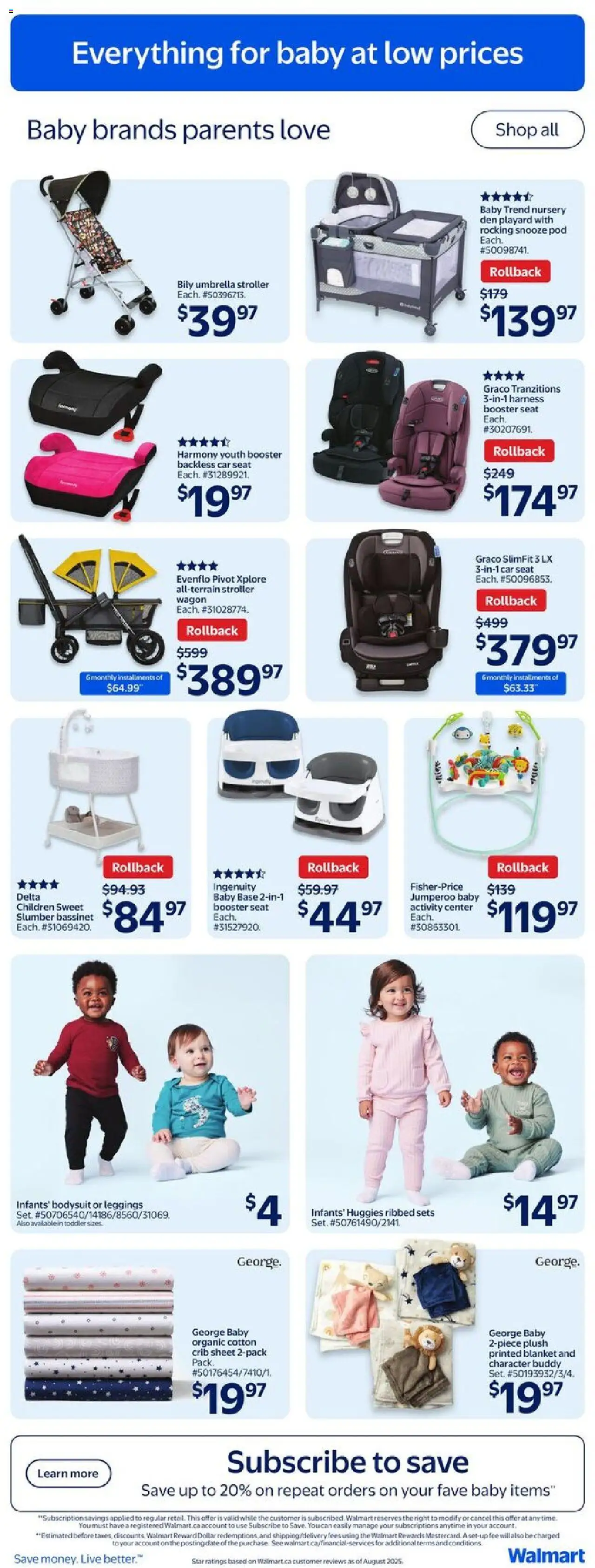 Walmart flyer valid from 16.10.2025 | Page: 10 | Products: Umbrella, Blanket, Leggings