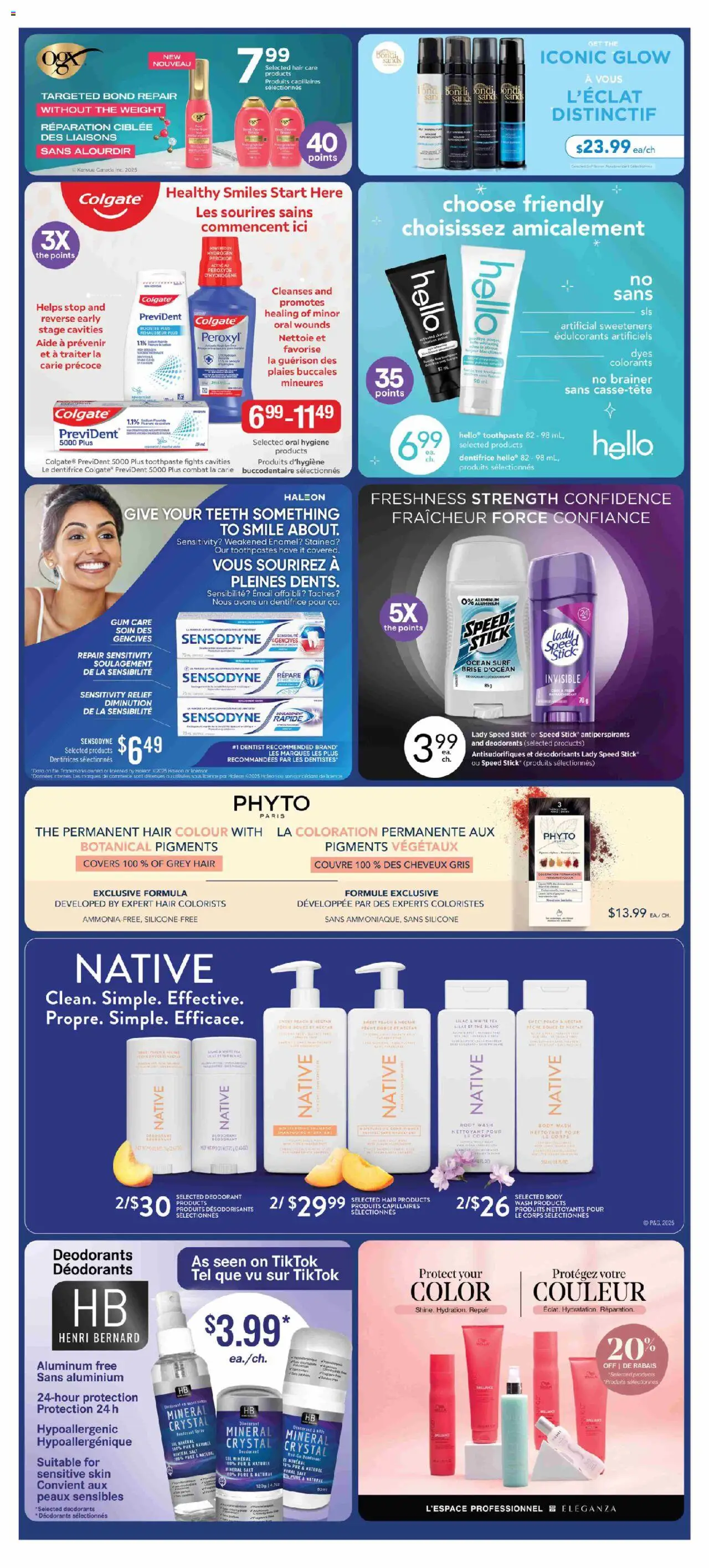 Jean Coutu flyer valid from 02.10.2025 | Page: 5 | Products: Tea, Conditioner, Body wash, Deodorant