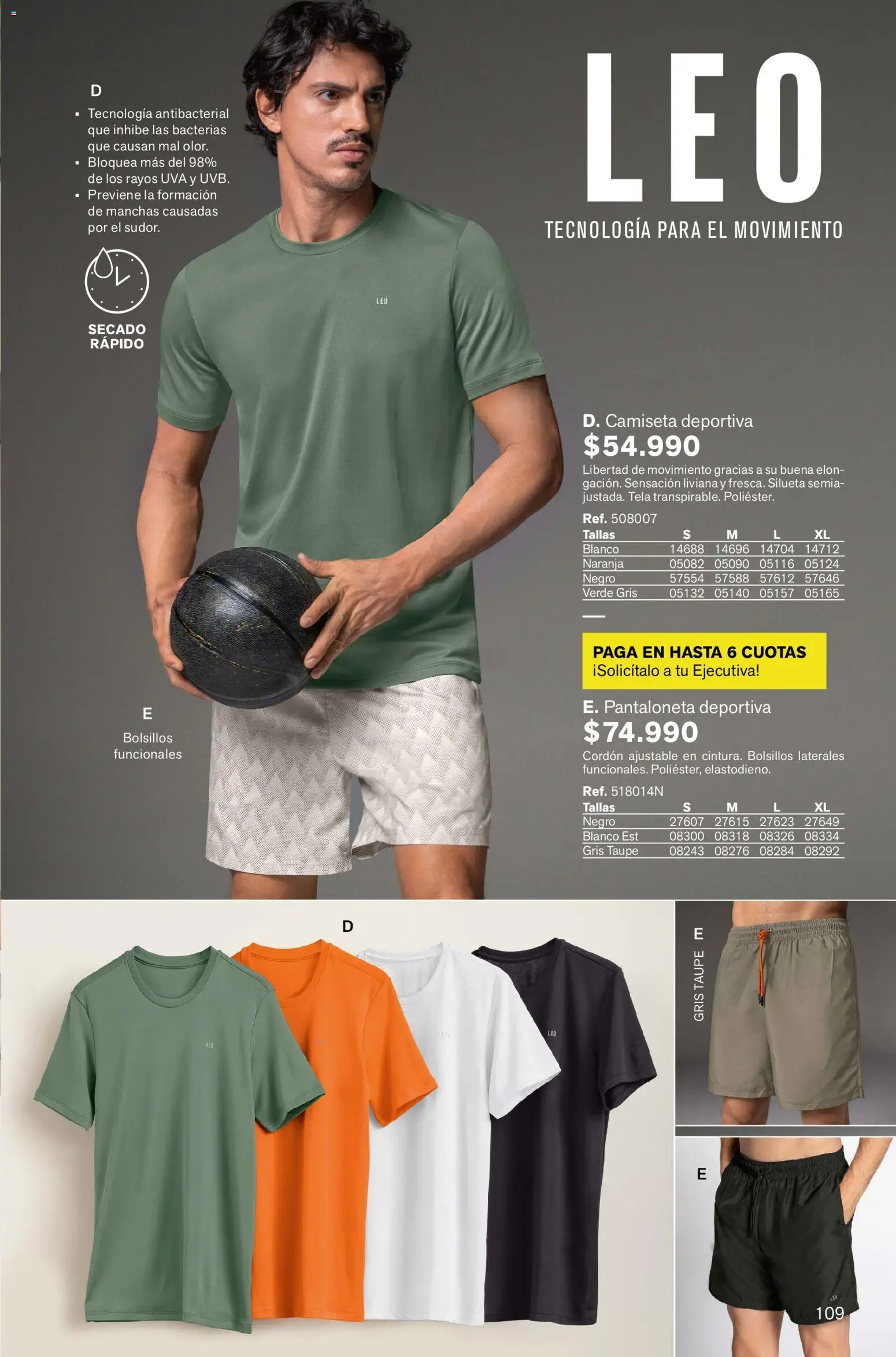 Leonisa revista - valida desde el 13.11.2025 | Página: 109 | Productos: Camiseta, Uva, Pantaloneta