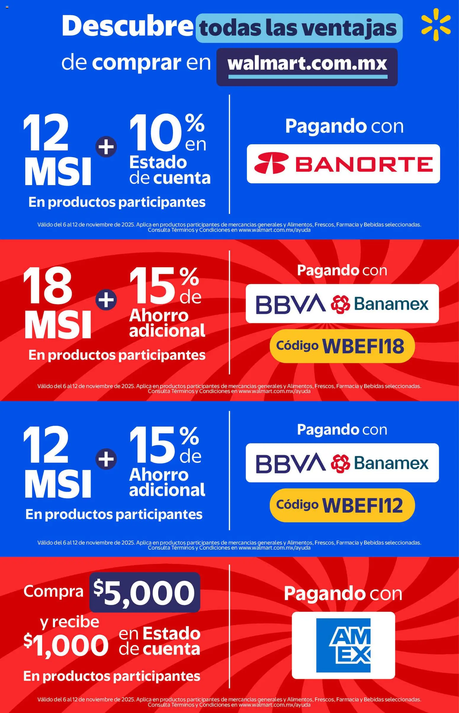Nuevas ofertas de Walmart válidas en toda la República Mexicana desde el 06.11.2025. ¡Encuentra las mejores ofertas en Walmart catálogo Buen Fin! | Página: 2
