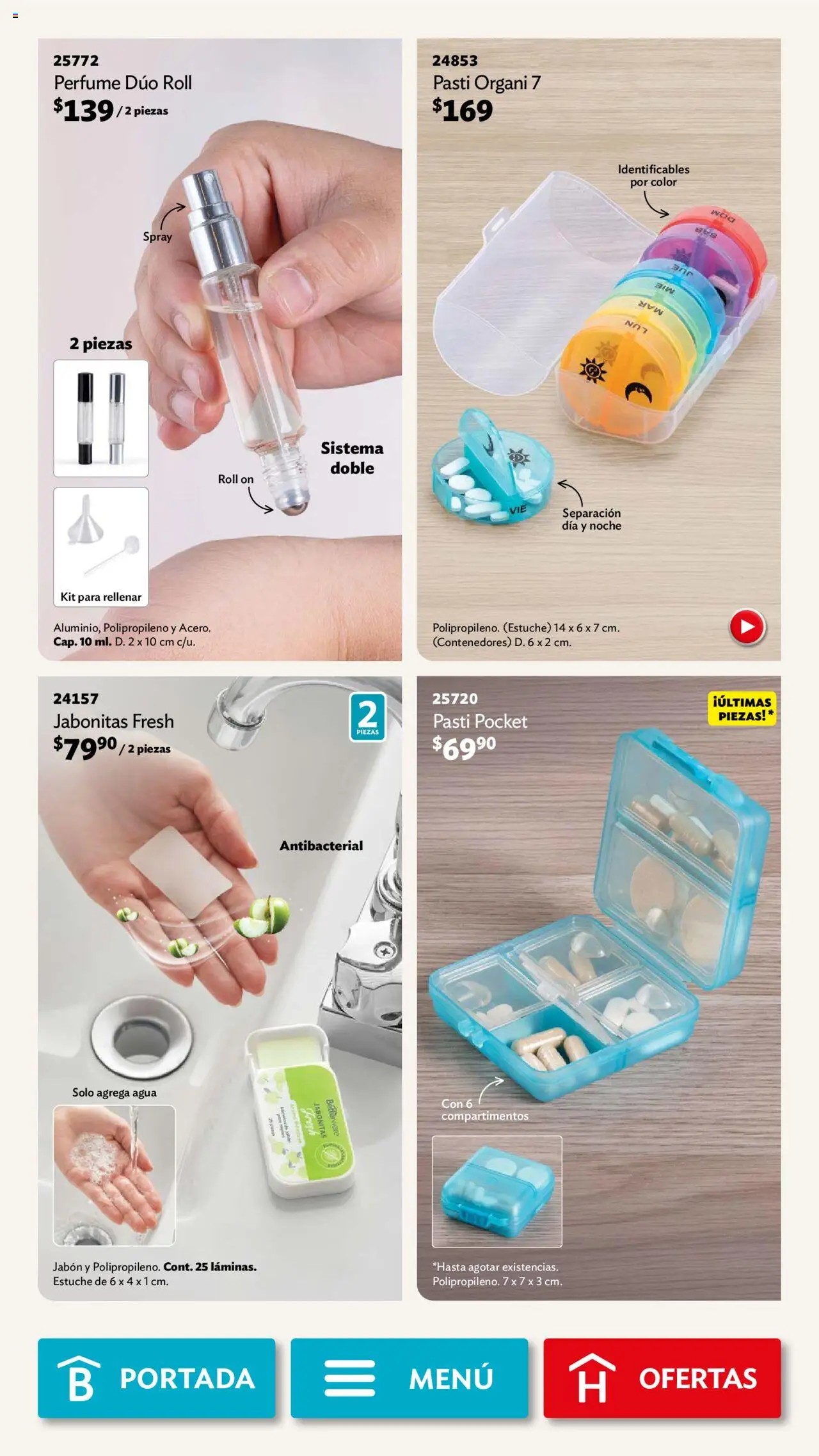 Nuevas ofertas de Betterware válidas en toda la República Mexicana desde el 01.09.2025. ¡Encuentra las mejores ofertas en Betterware - Campaña 9 2025! | Página: 112 | Productos: Agua, Estuche, Perfume, Jabón