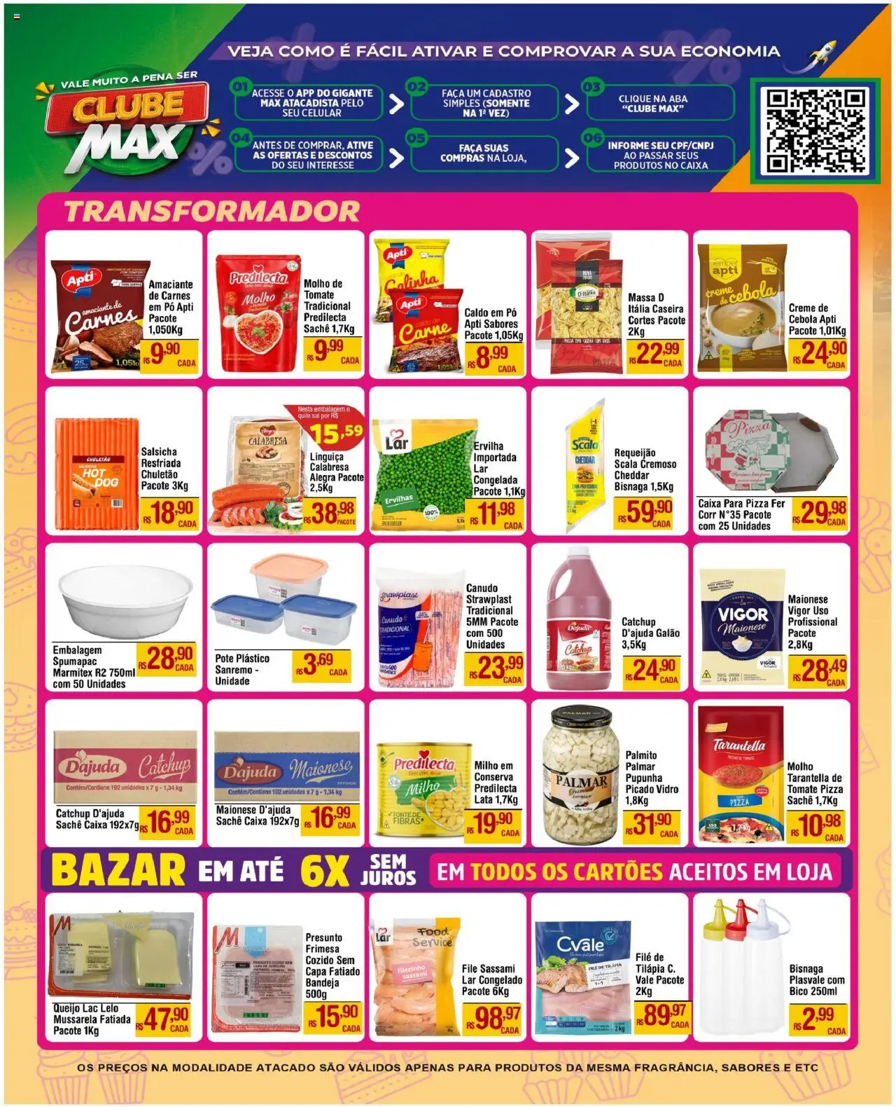 Max Atacadista Folheto - válido de 23.07.2025 | Página: 2 | Produtos: Molho de tomate, Queijo, Presunto, Mussarela