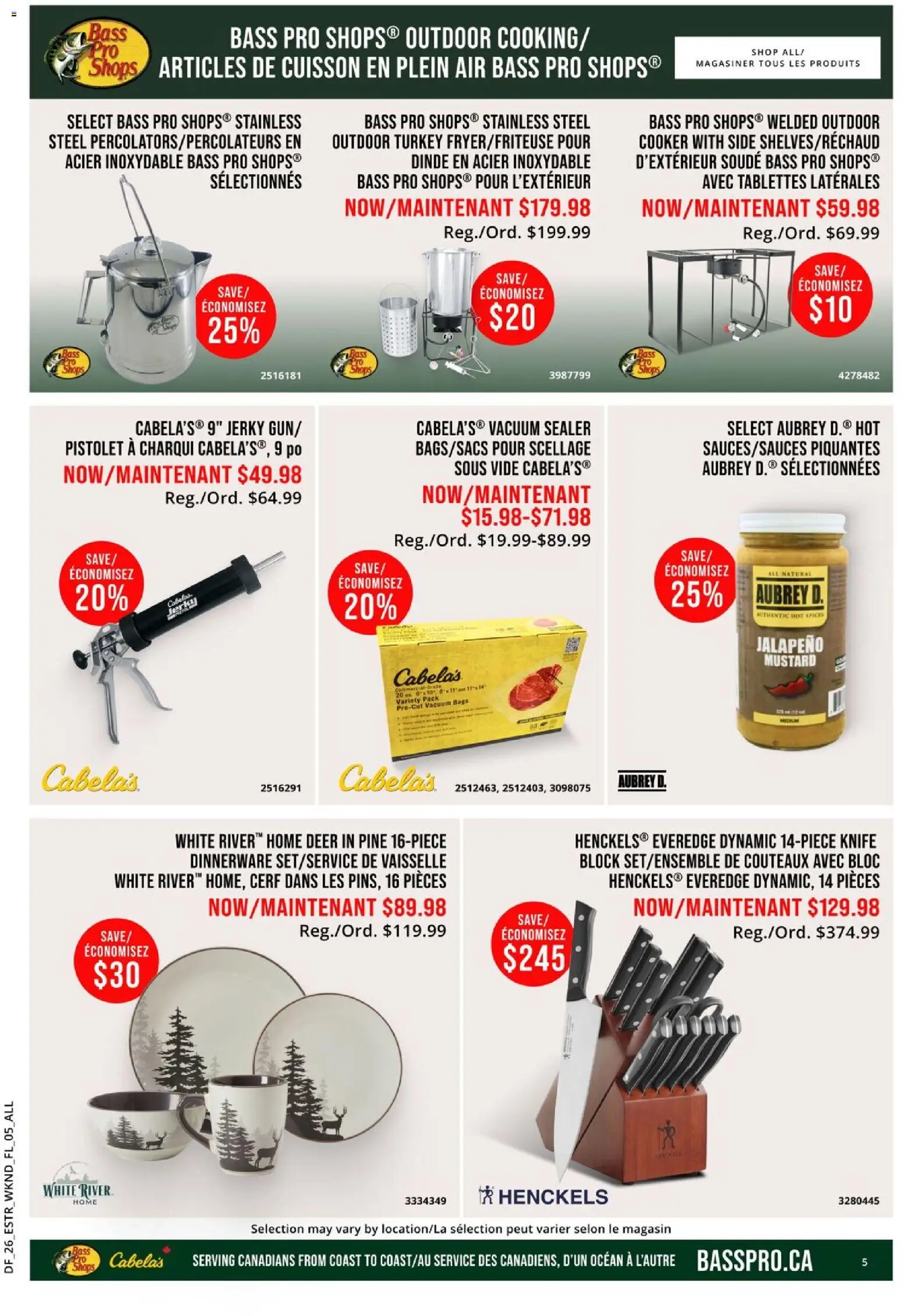 Cabelas flyer valid from 03.04.2026 | Page: 5 | Products: Turkey, Cooker