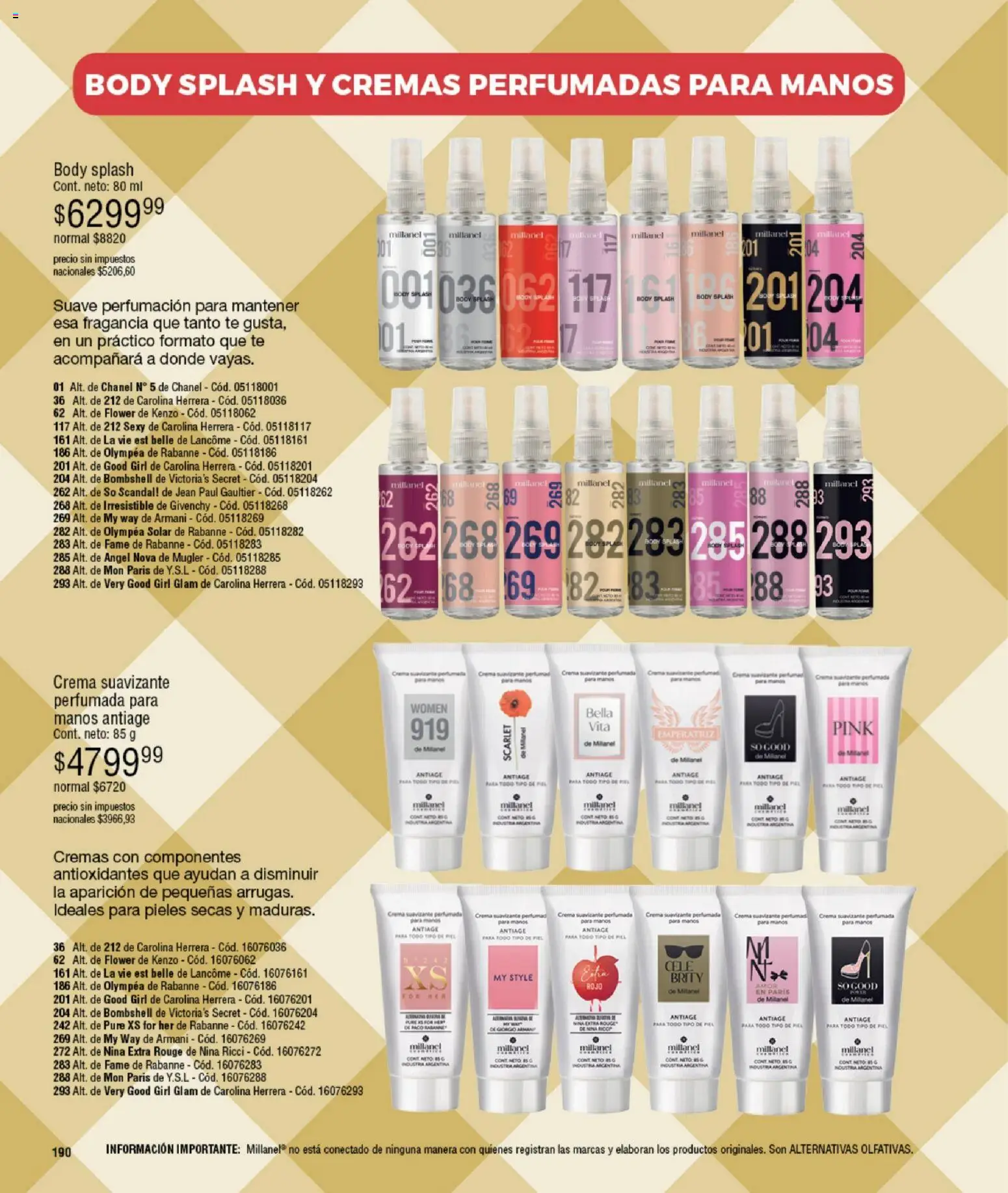 Millanel - Catálogo │ válido desde el 08.12.2025 | Página: 214 | Productos: Jean, Body, Fragancia, Suavizante