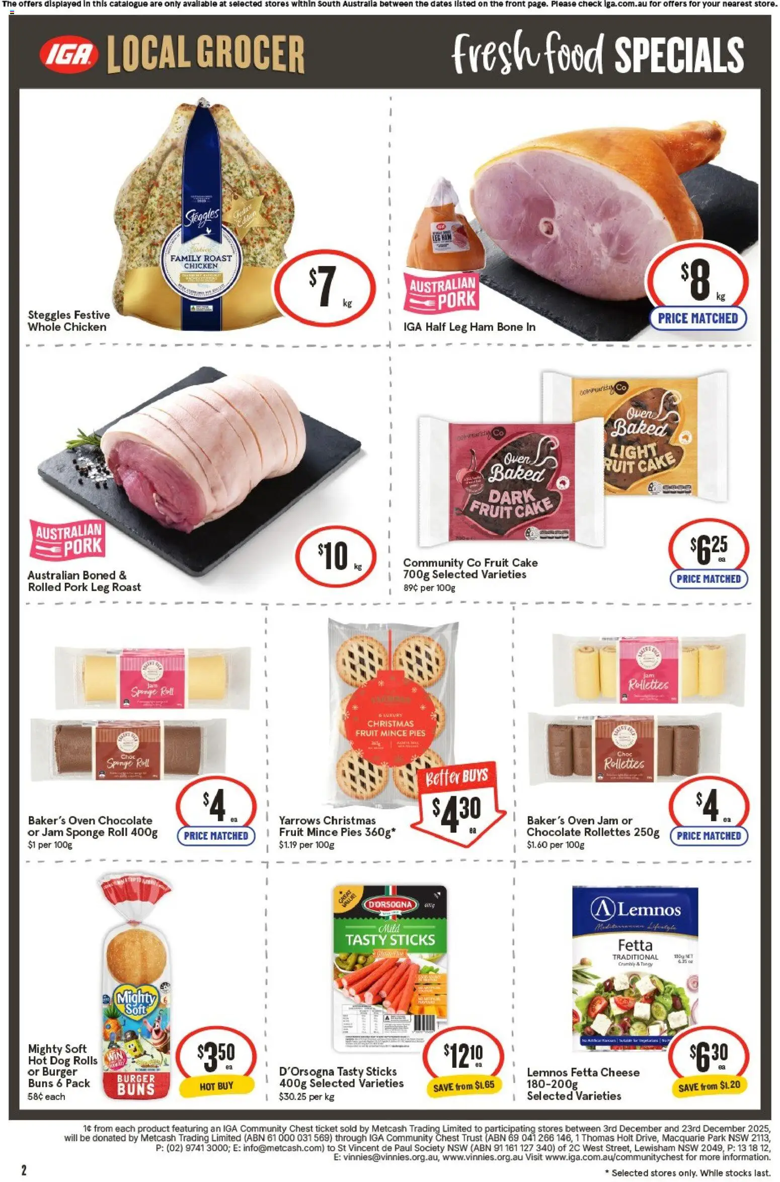 IGA catalogue - valid from 17.12.2025 | Page: 2 | Products: Light, Chocolate, Ham, Chicken