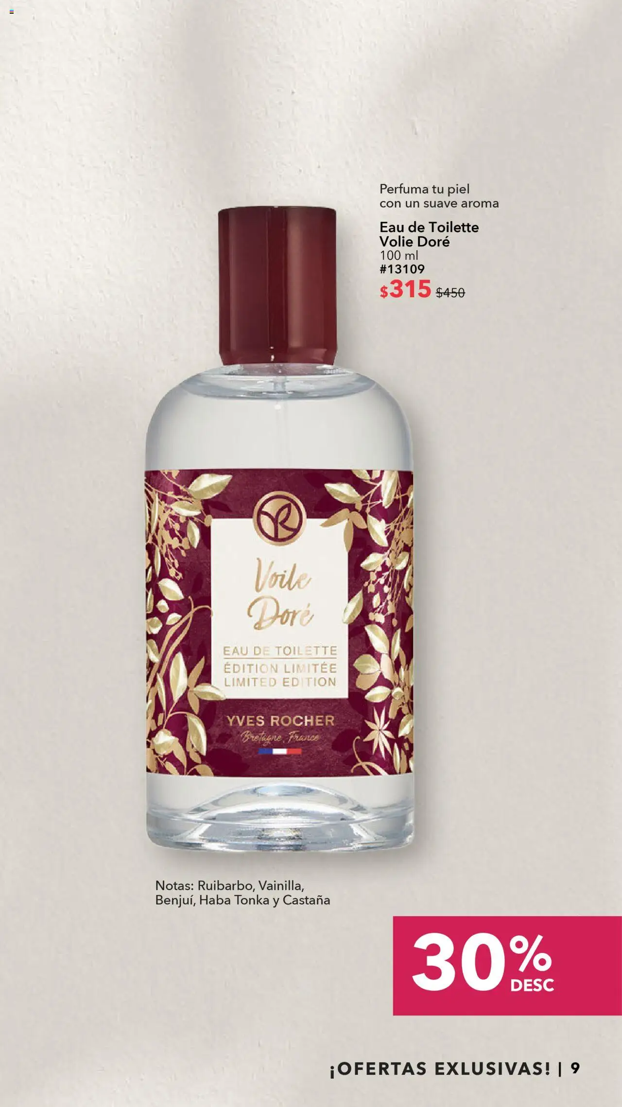 Nuevas ofertas de Yves Rocher válidas en toda la República Mexicana desde el 05.08.2025. ¡Encuentra las mejores ofertas en Yves Rocher - Ofertas Imperdibles este Verano! | Página: 9 | Productos: Eau de toilette