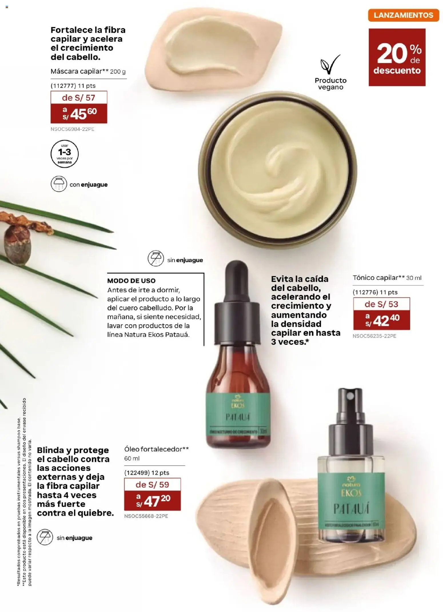 Catálogo Natura válido desde 20.02.2026 | Página: 106 | Productos: Máscara, Shampoo