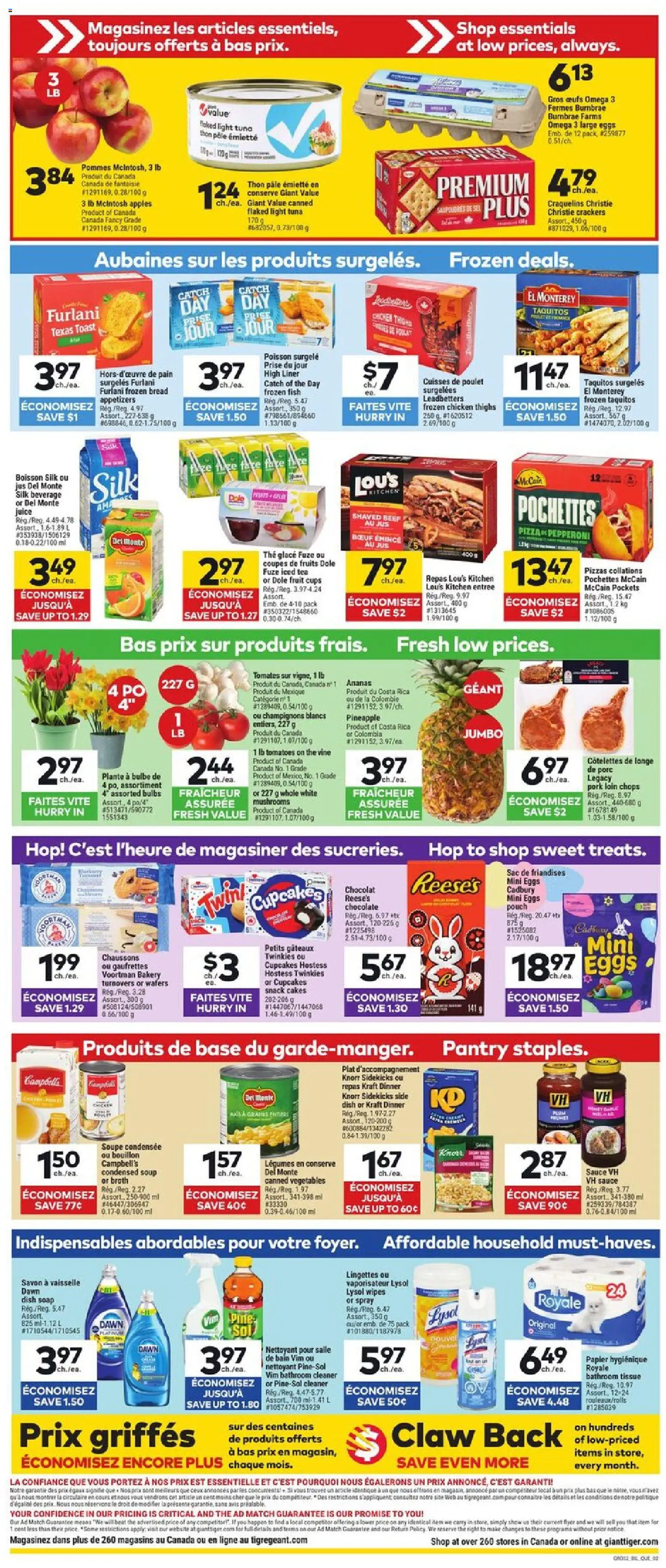 Giant Tiger flyer valid from 11.03.2026 | Page: 2 | Products: Beef, Pork, Apples, Tomatoes