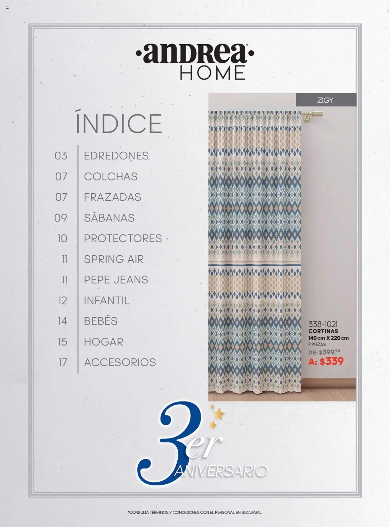 Nuevas ofertas de Andrea válidas en toda la República Mexicana desde el 22.06.2025. ¡Encuentra las mejores ofertas en Andrea catálogo Home! | Página: 2 | Productos: Sabanas, Cortinas