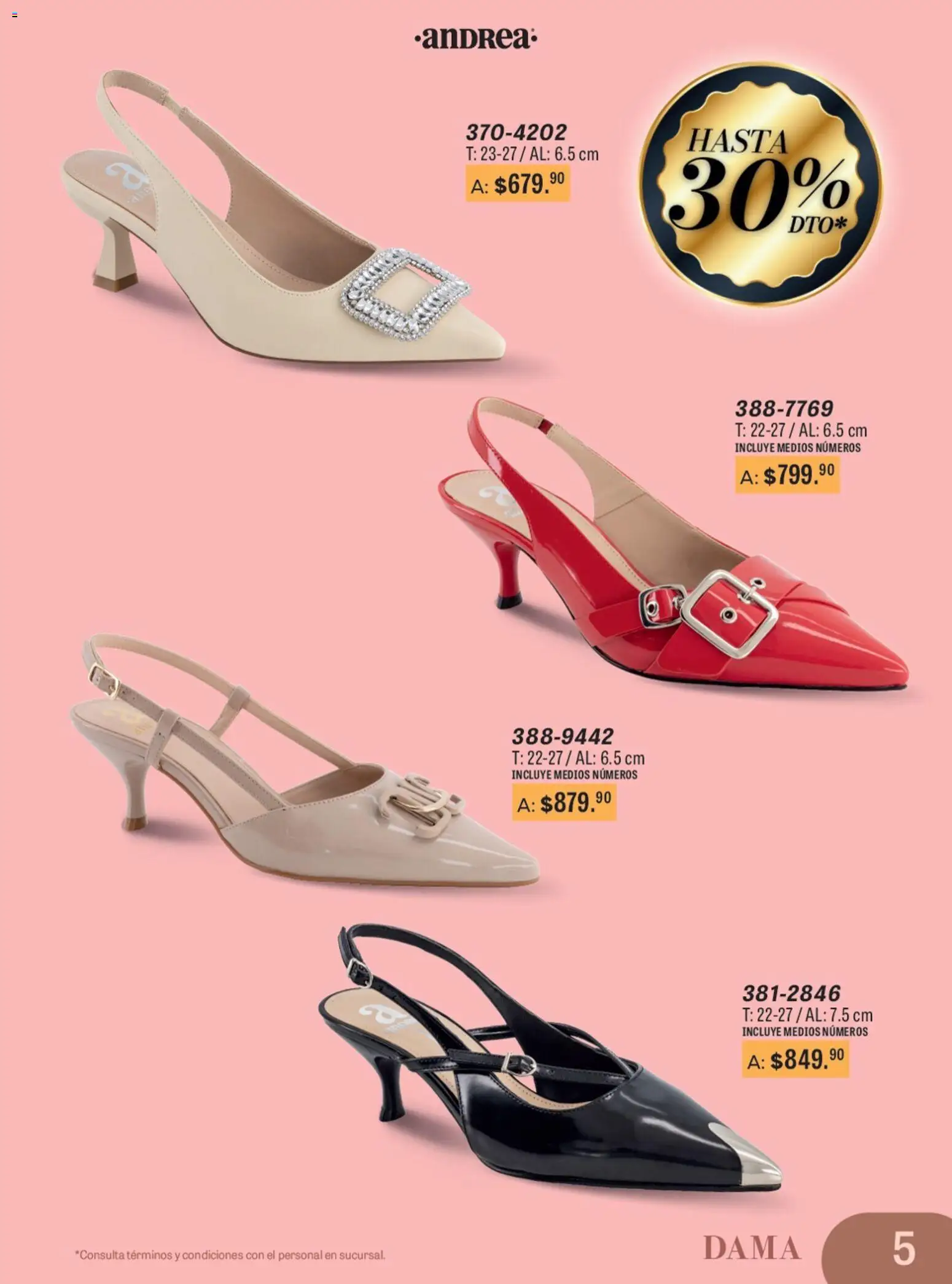 Nuevas ofertas de Andrea válidas en toda la República Mexicana desde el 11.01.2026. ¡Encuentra las mejores ofertas en Andrea catálogo Para Las Fiestas! | Página: 5