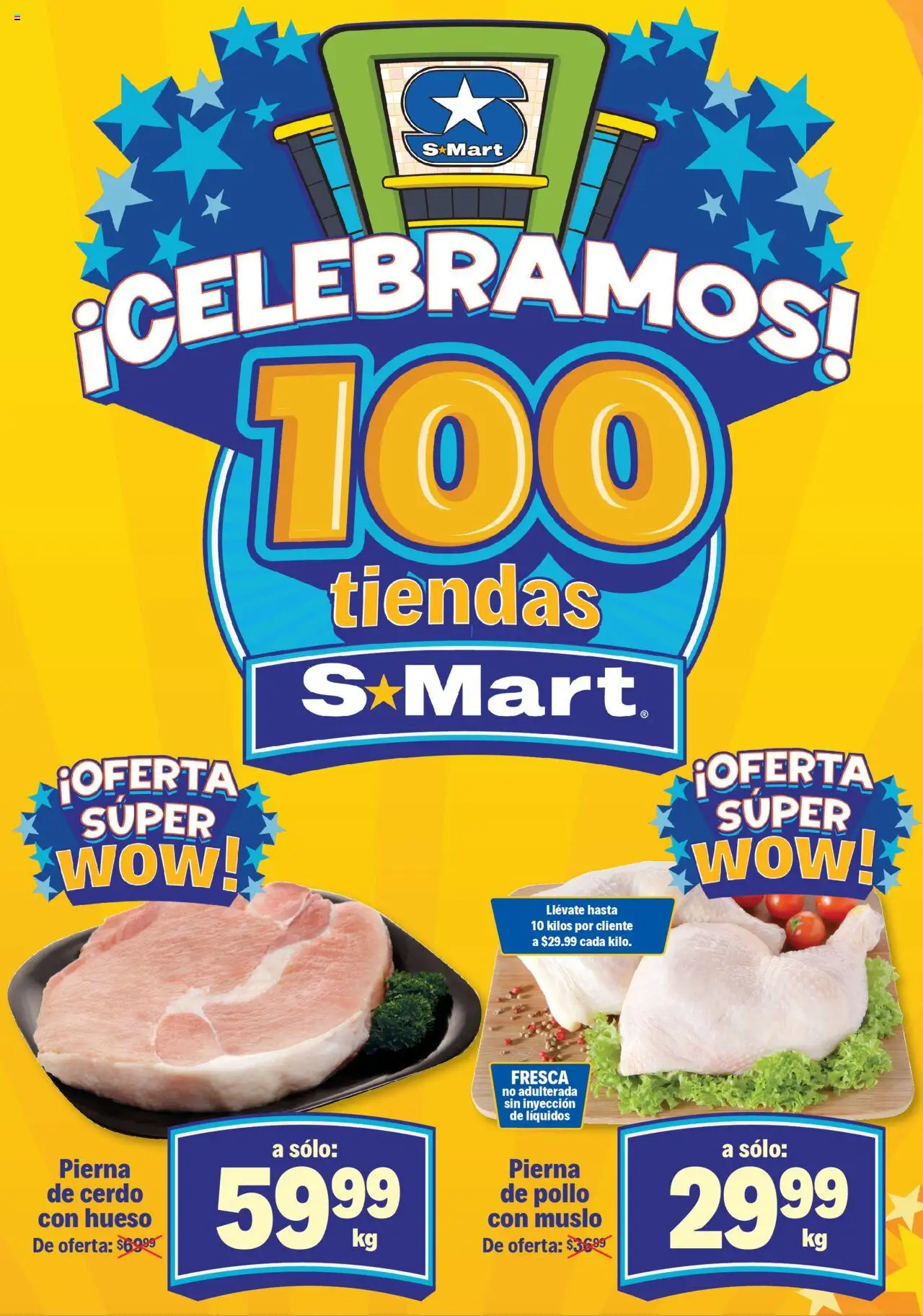 Nuevas ofertas de S-Mart válidas en toda la República Mexicana desde el 30.09.2025. ¡Encuentra las mejores ofertas en S-Mart - Folleto - Juarez! | Página: 2 | Productos: Pollo, Cerdo