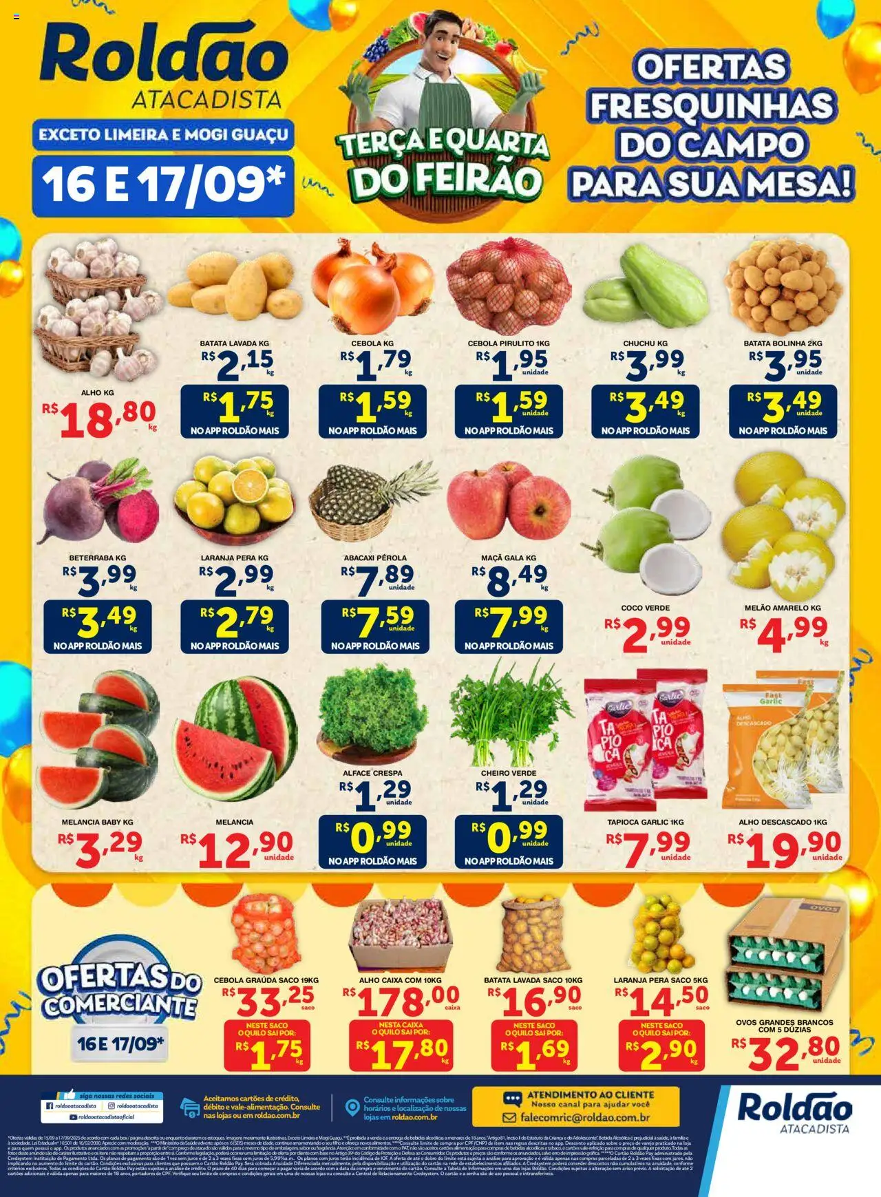 Roldão Folheto - válido de 15.09.2025 | Página: 2 | Produtos: Tapioca, Mesa, Ovos, Abacaxi