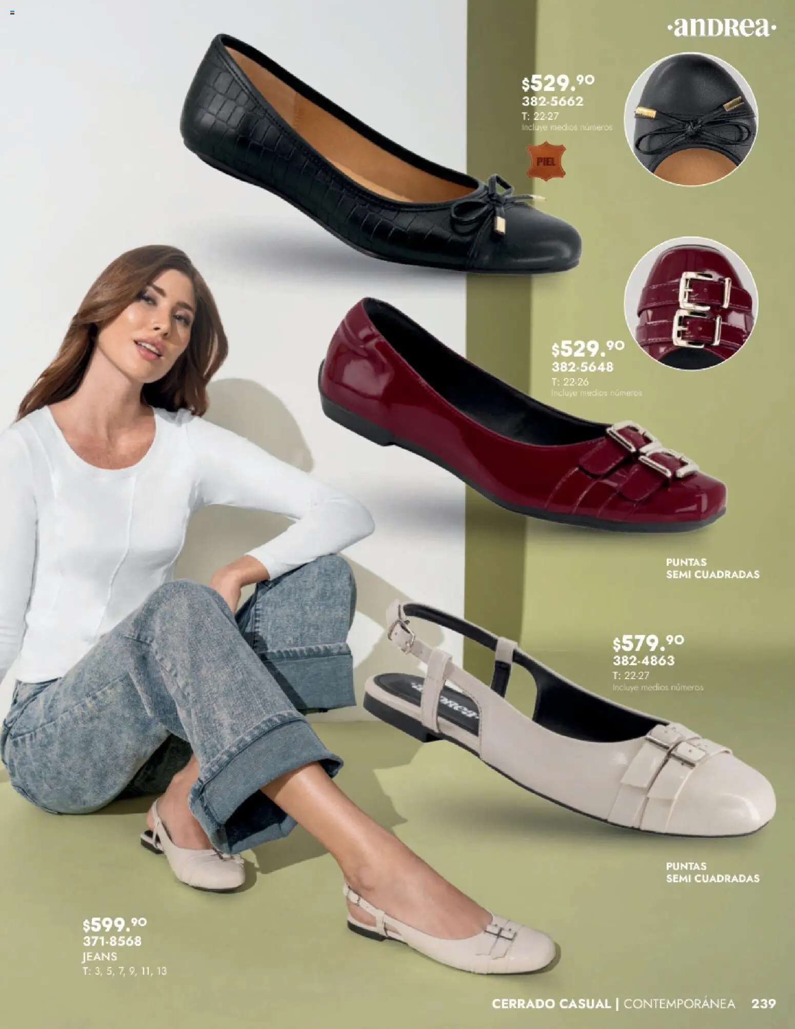 Nuevas ofertas de Andrea válidas en toda la República Mexicana desde el 24.08.2025. ¡Encuentra las mejores ofertas en Andrea - Catálogo Calzado Dama! | Página: 239