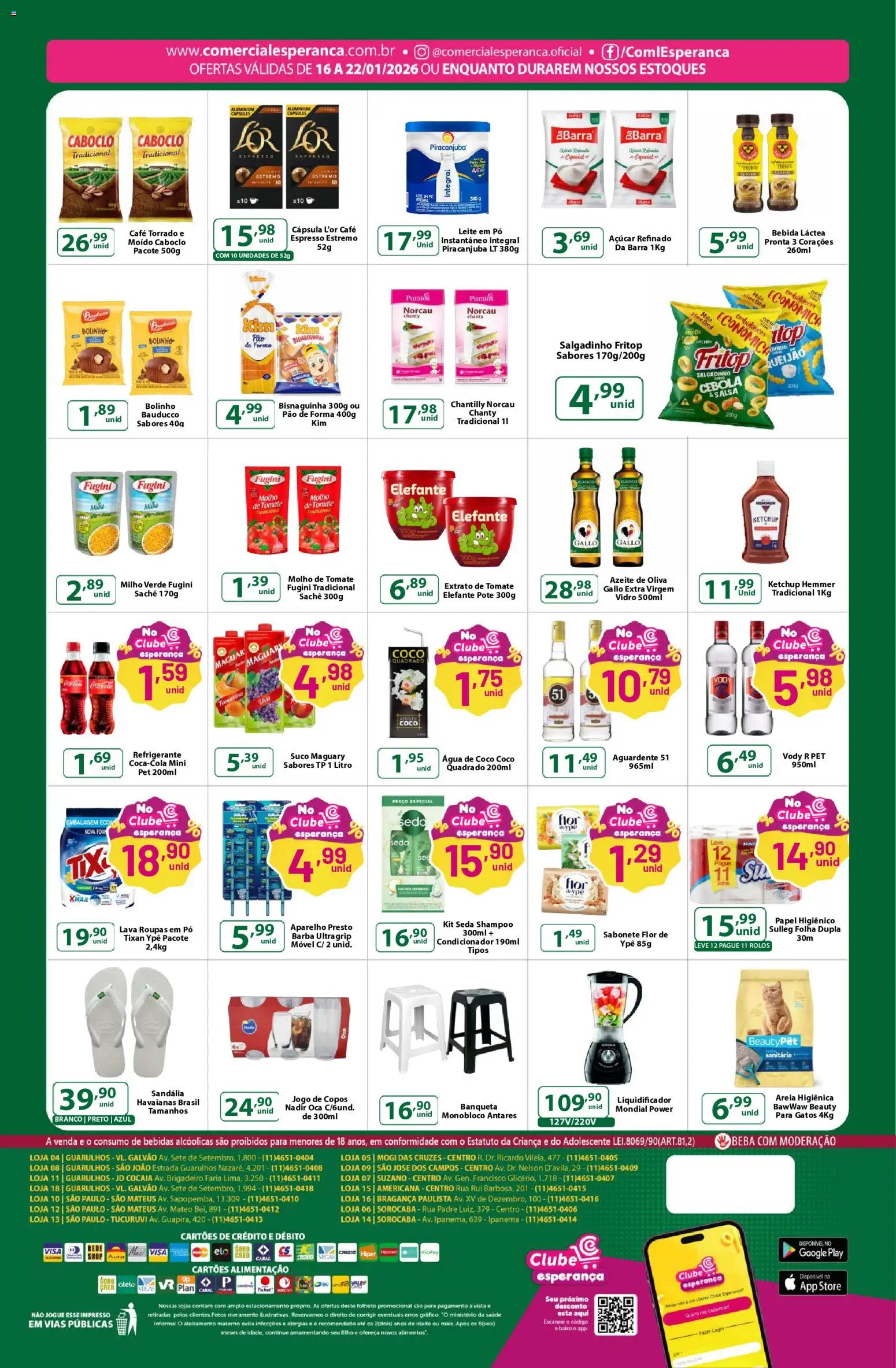 Comercial Esperança Folheto - válido de 16.01.2026 | Página: 2 | Produtos: Condicionador, Milho verde, Liquidificador, Baixo