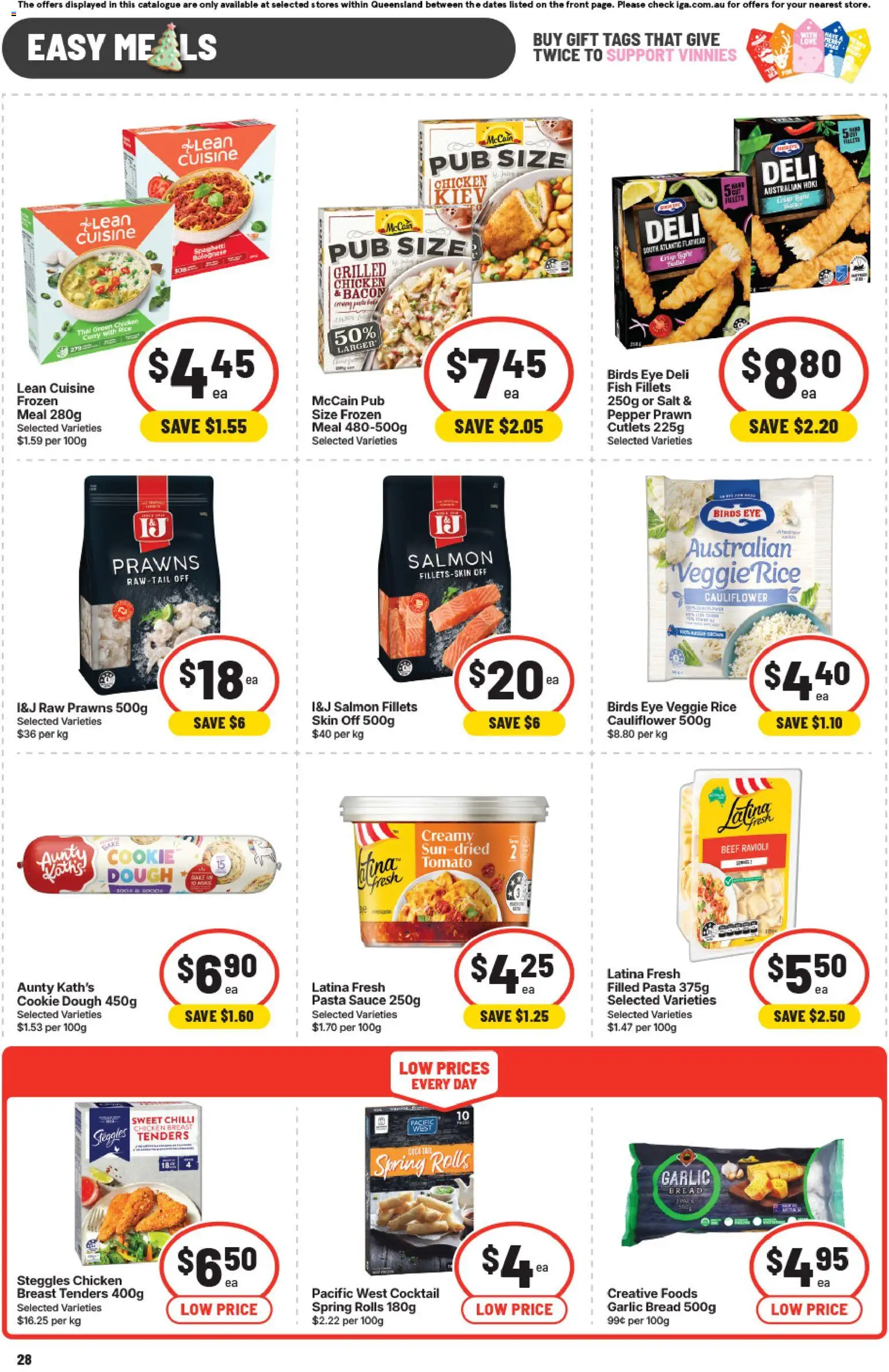 IGA catalogue - valid from 12.11.2025 | Page: 28 | Products: Fish, Beef, Sauce, Salt