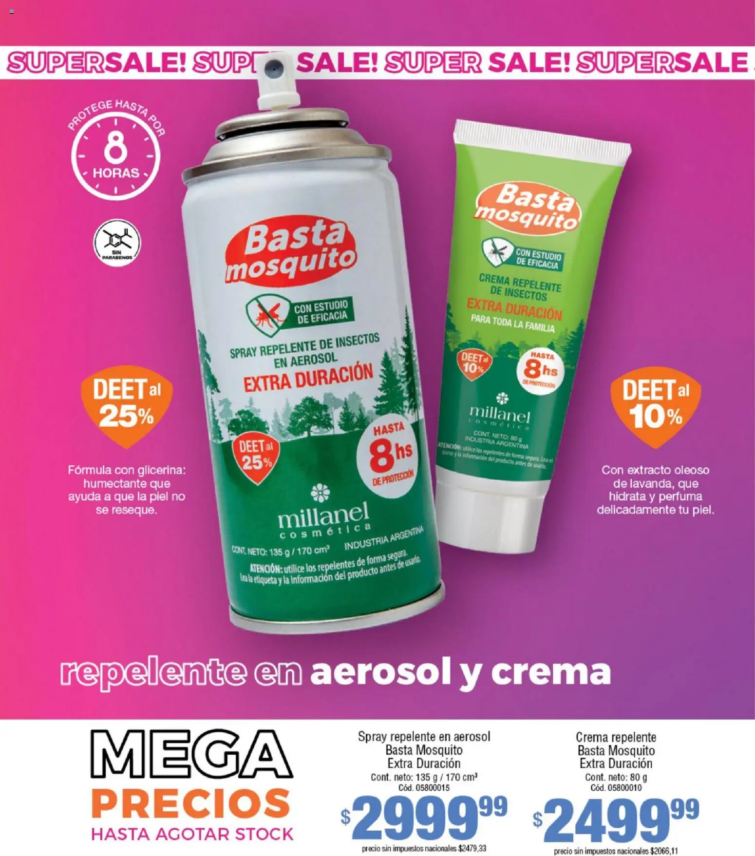 Millanel - Catálogo │ válido desde el 08.12.2025 | Página: 119 | Productos: Repelente, Crema