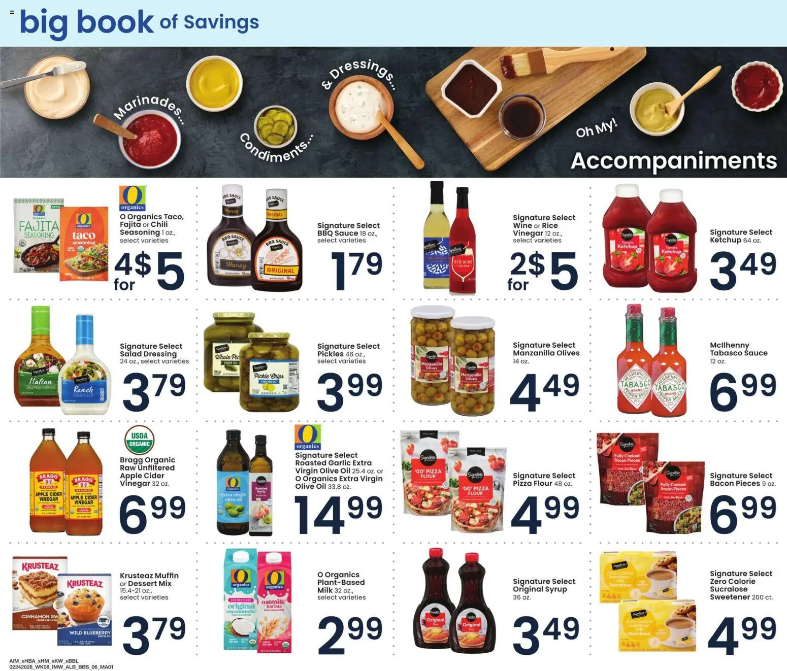 Albertsons Big Book of Savings - valid from 24.02.2026 | Page: 6 | Products: Wine, Rice, Salad, Sauce