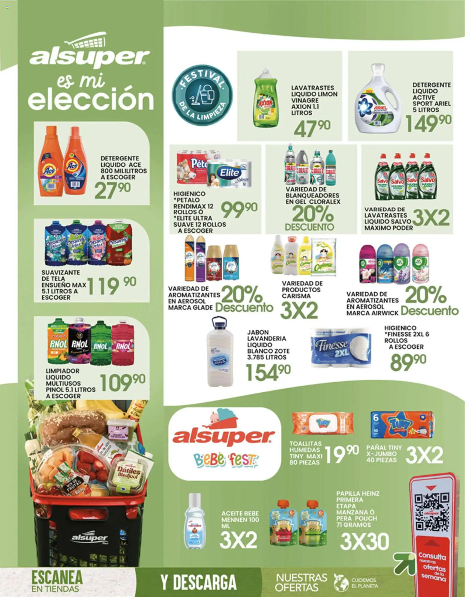 Nuevas ofertas de Alsuper válidas en toda la República Mexicana desde el 24.04.2026. ¡Encuentra las mejores ofertas en Alsuper folleto Laguna! | Página: 8 | Productos: Manzana, Limón, Limpiador, Jabón