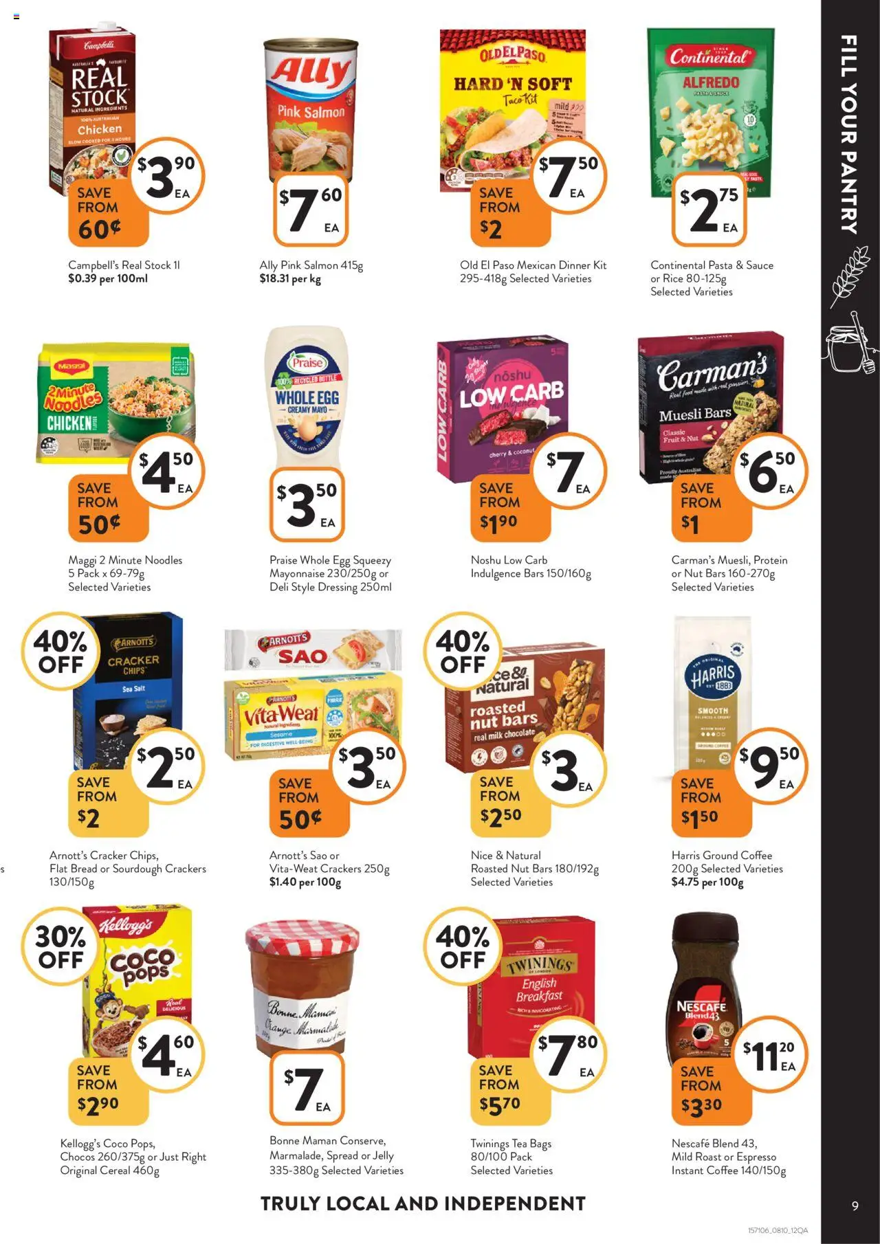 Foodworks catalogue - valid from 08.10.2025 | Page: 9 | Products: Milk, Noodles, Chips, Salt