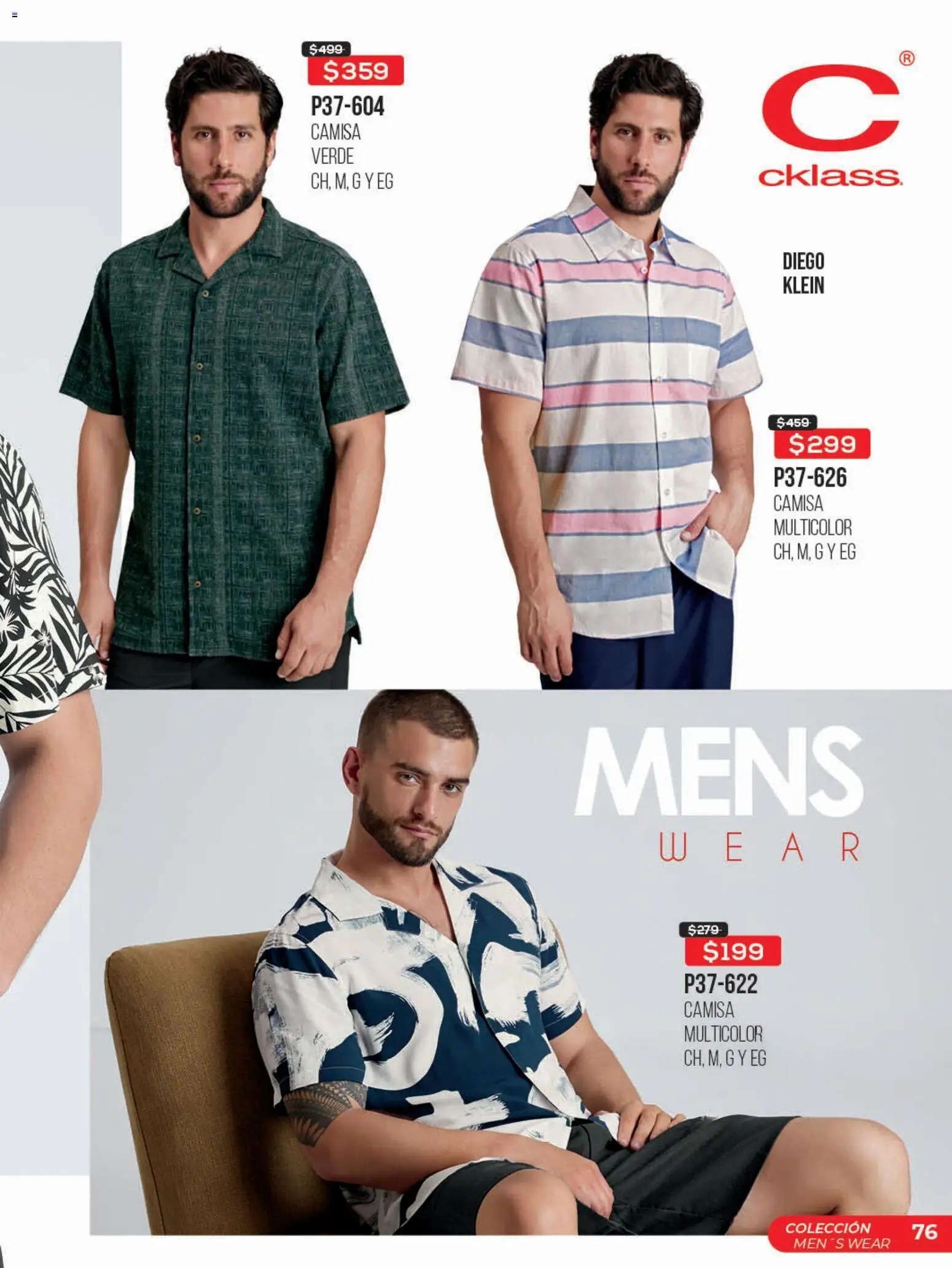 Nuevas ofertas de Cklass válidas en toda la República Mexicana desde el 03.03.2026. ¡Encuentra las mejores ofertas en Cklass catálogo Promo semanal! | Página: 77 | Productos: Camisa