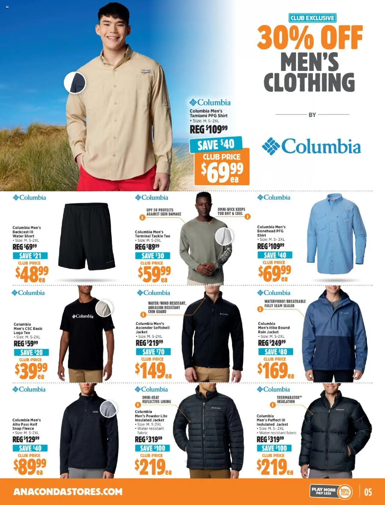 Anaconda catalogue - valid from 11.08.2025 | Page: 5 | Products: Powder, Shirt, Jacket, Water