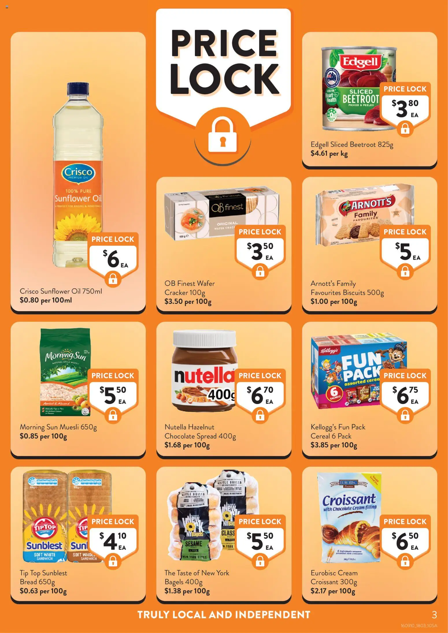 Foodworks catalogue - valid from 18.03.2026 | Page: 3 | Products: Nutella, Cereal, Biscuits, Kettle