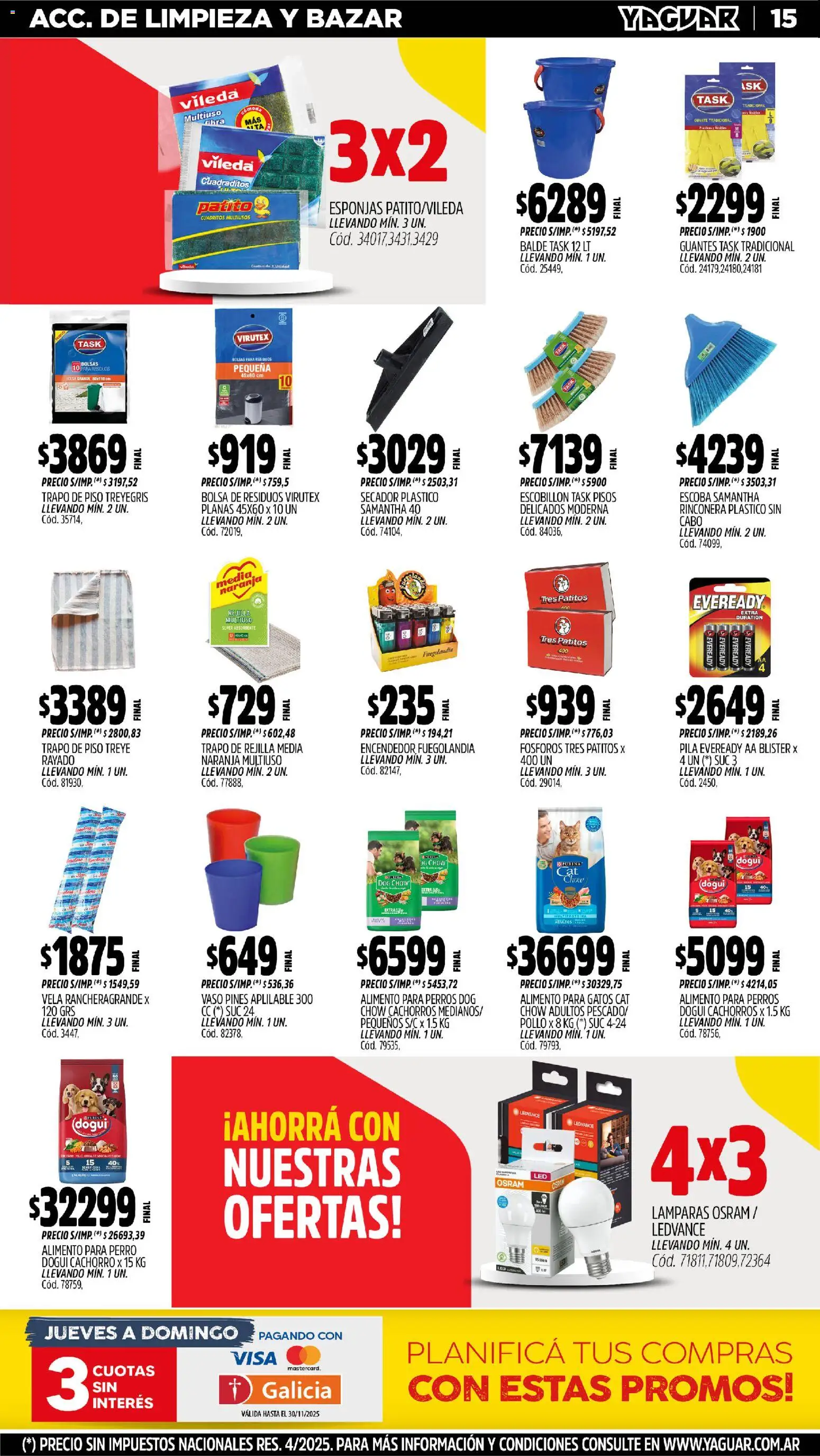 Yaguar - Maschwitz │ válido desde el 17.11.2025 | Página: 16 | Productos: Vela, Bolsa, Guante, Pollo