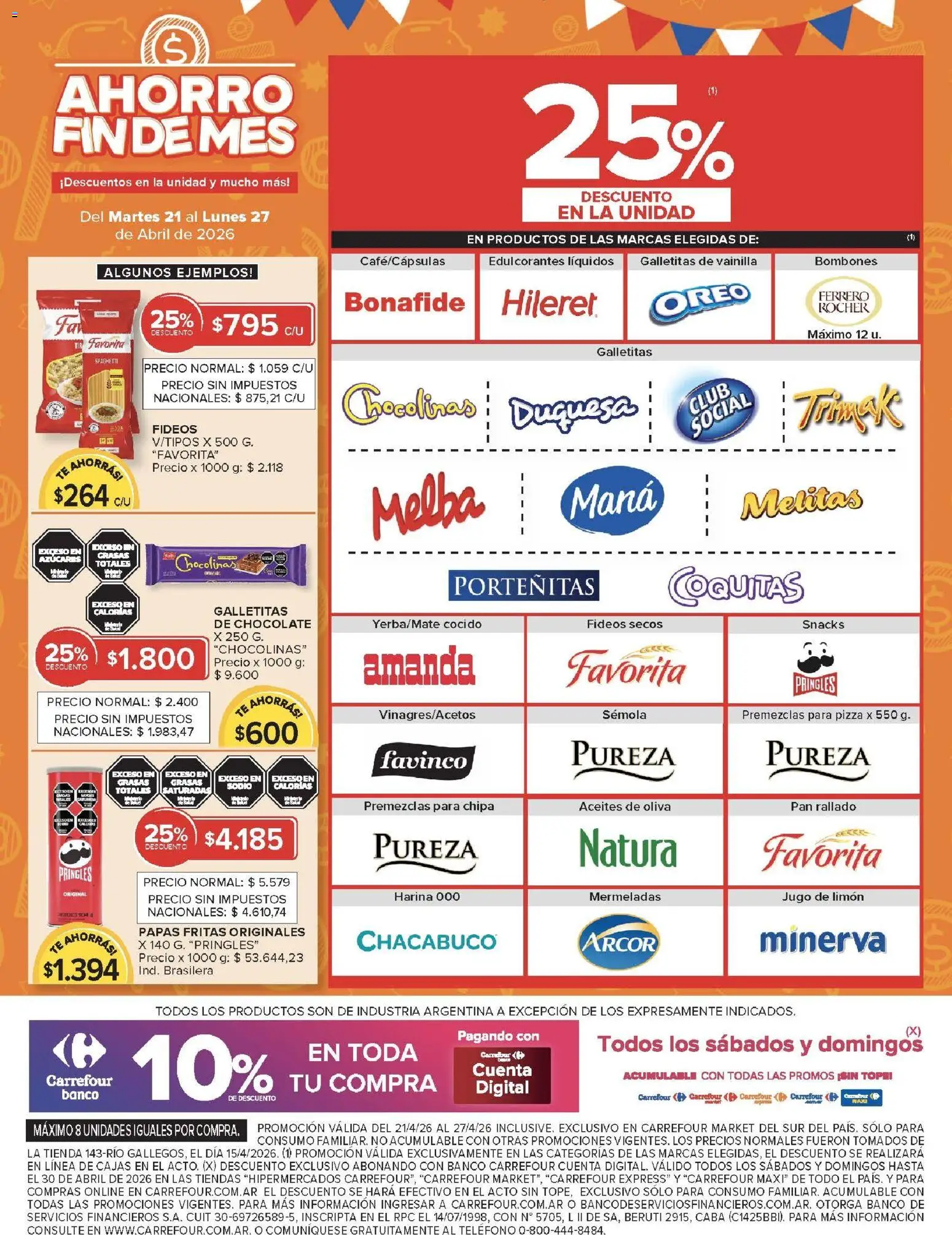 Carrefour Market - Carrefour Market  │ válido desde el 21.04.2026 | Página: 8 | Productos: Bombones, Oliva, Té, Pan rallado