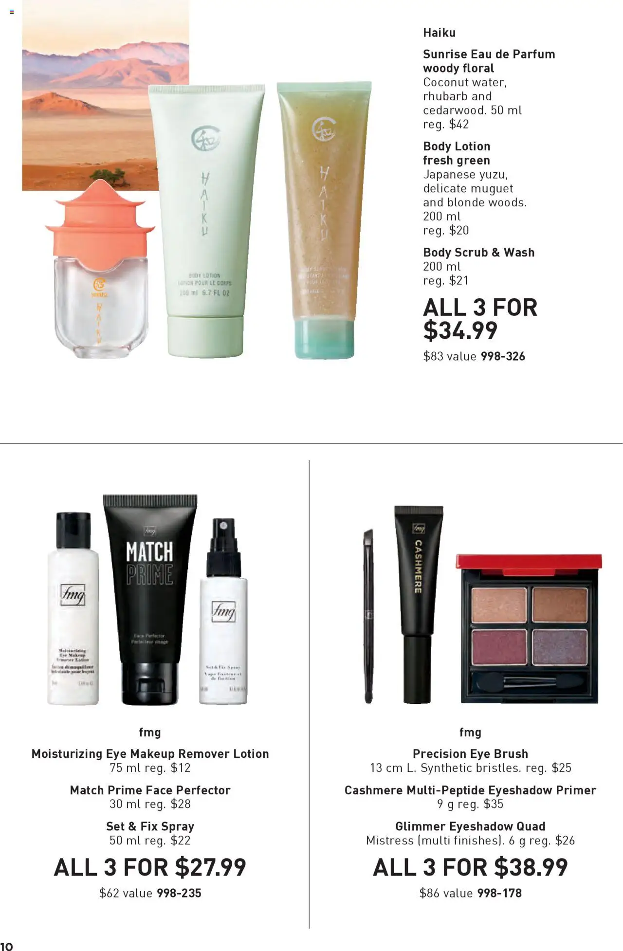 Avon flyer valid from 11.09.2025 | Page: 10 | Products: Brush, Makeup remover, Eye makeup remover, Body lotion