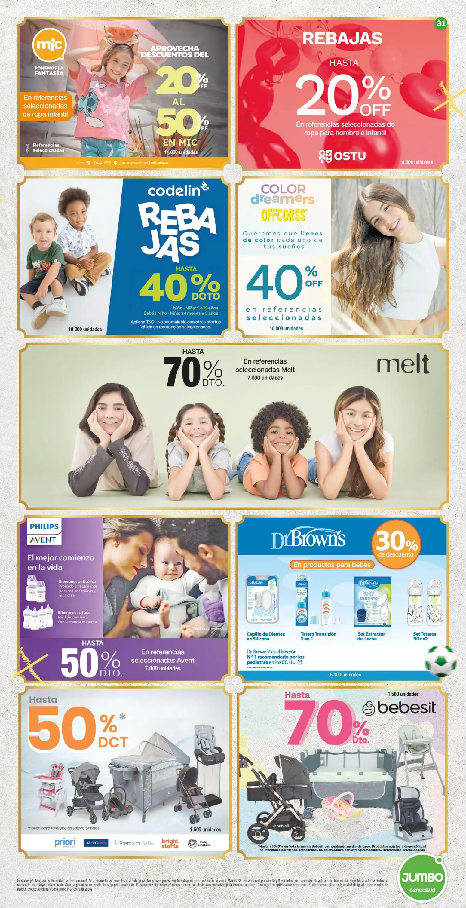 Jumbo revista - valida desde el 26.02.2026 | Página: 31 | Productos: Sobre, Tetero, Cepillo, Cepillo de dientes