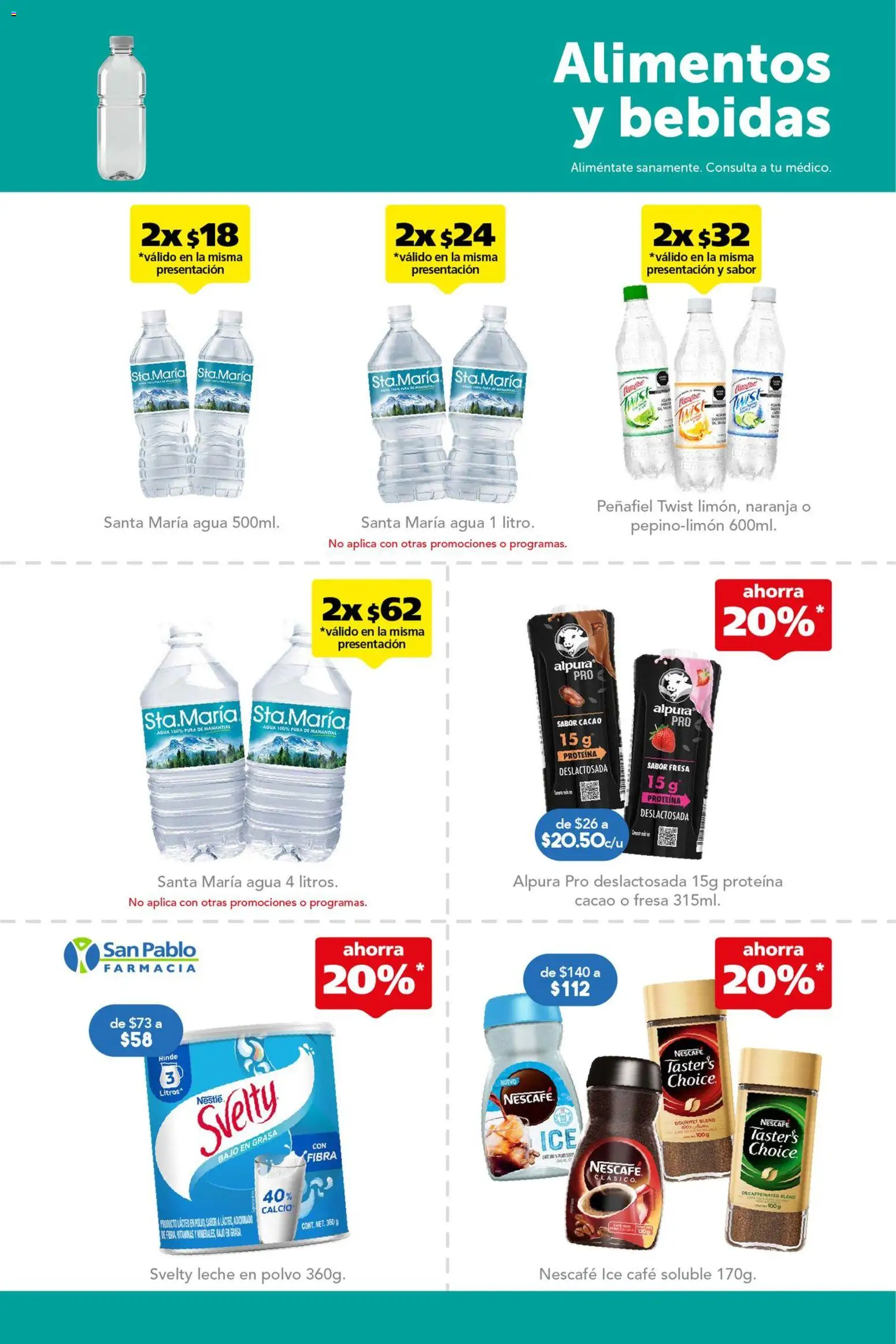 Nuevas ofertas de Farmacia San Pablo válidas en toda la República Mexicana desde el 26.04.2026. ¡Encuentra las mejores ofertas en Farmacia San Pablo catálogo! | Página: 13