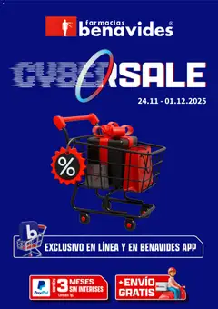 Vista previa de Farmacia Benavides Cyber Monday, nuevo folleto de la tienda, válido en México a partir del 24.11.2025