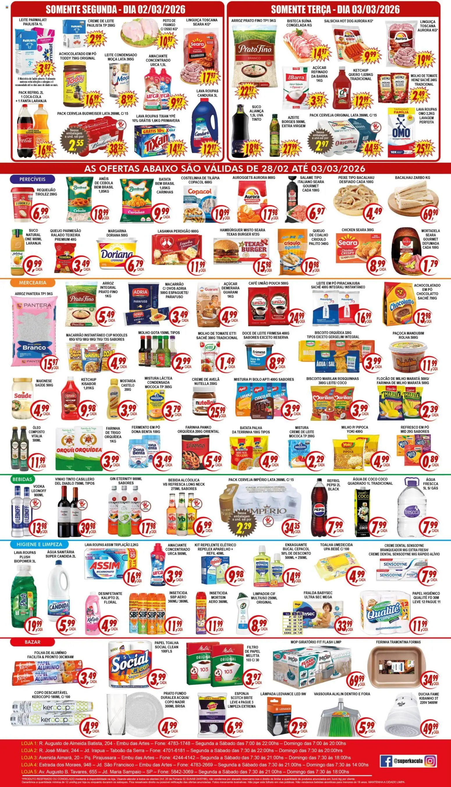 Kaçula Folheto - válido de 28.02.2026 | Página: 2 | Produtos: Aliança, Óleo, Gin eternity, Leite em pó