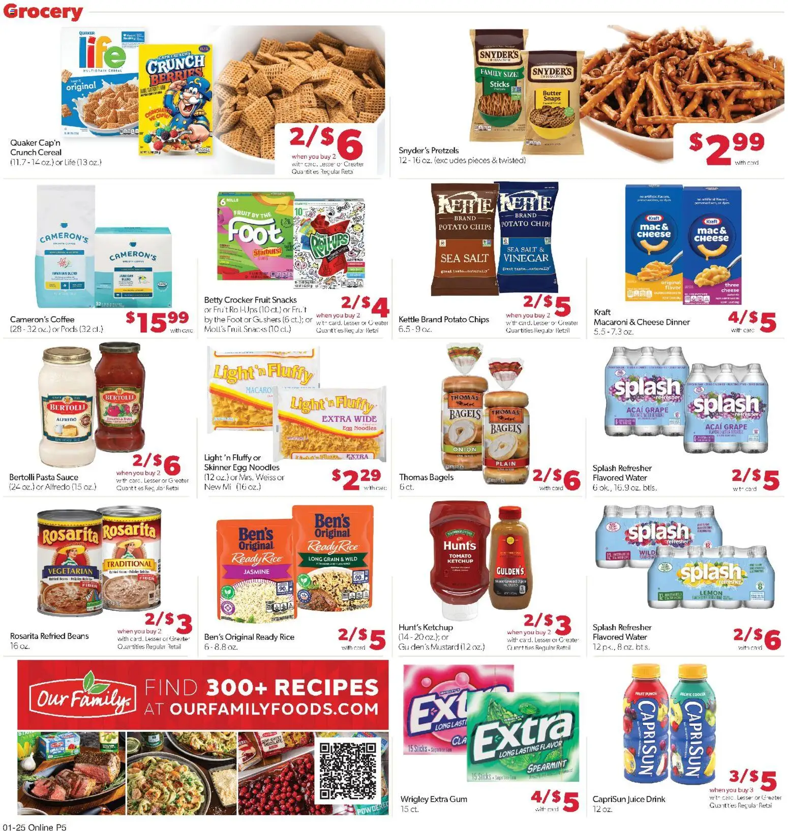Family Fare Weekly Ad - valid from 25.01.2026 | Page: 9 | Products: Coffee, Juice, Noodles, Ketchup