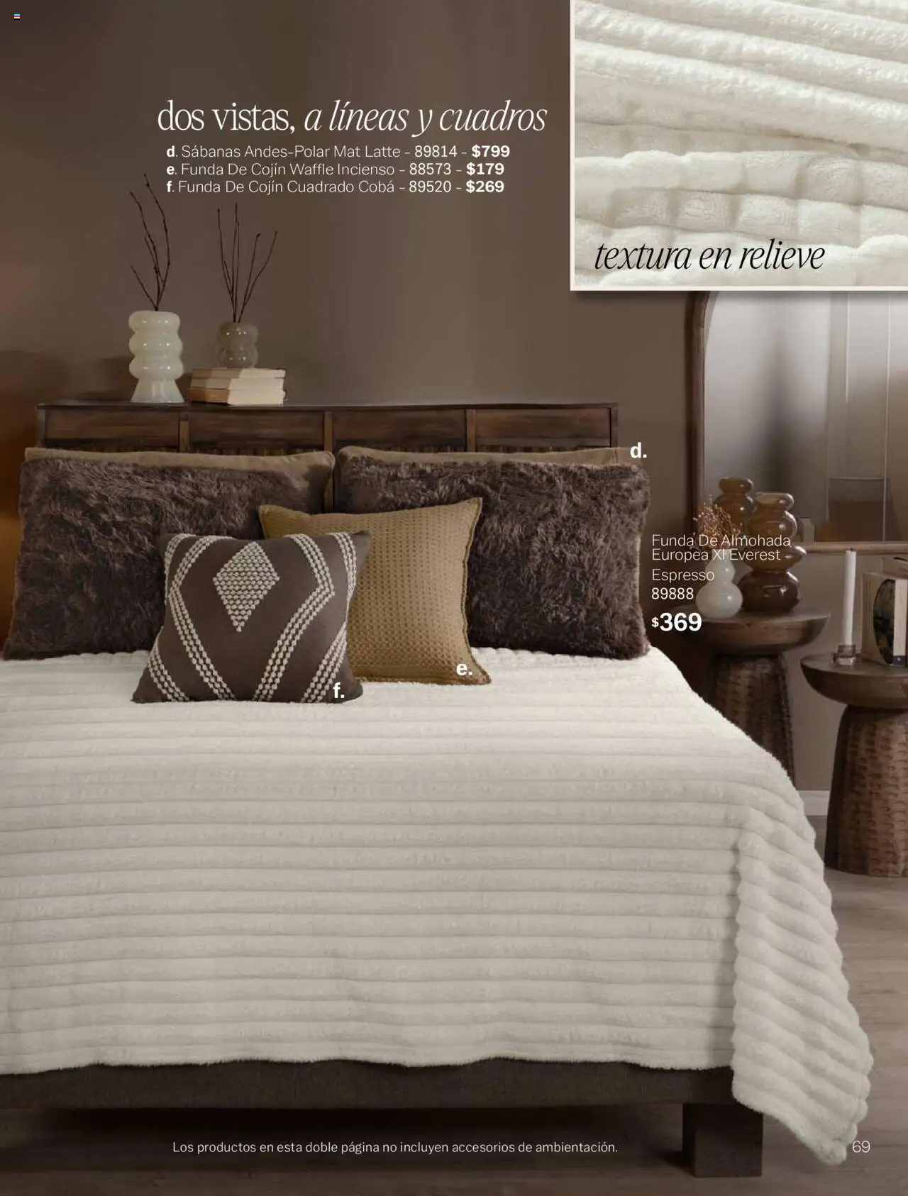 Nuevas ofertas de Vianney válidas en toda la República Mexicana desde el 15.08.2025. ¡Encuentra las mejores ofertas en Vianney - Catálogo Invierno! | Página: 71 | Productos: Funda, Funda de almohada, Almohada, Sabanas