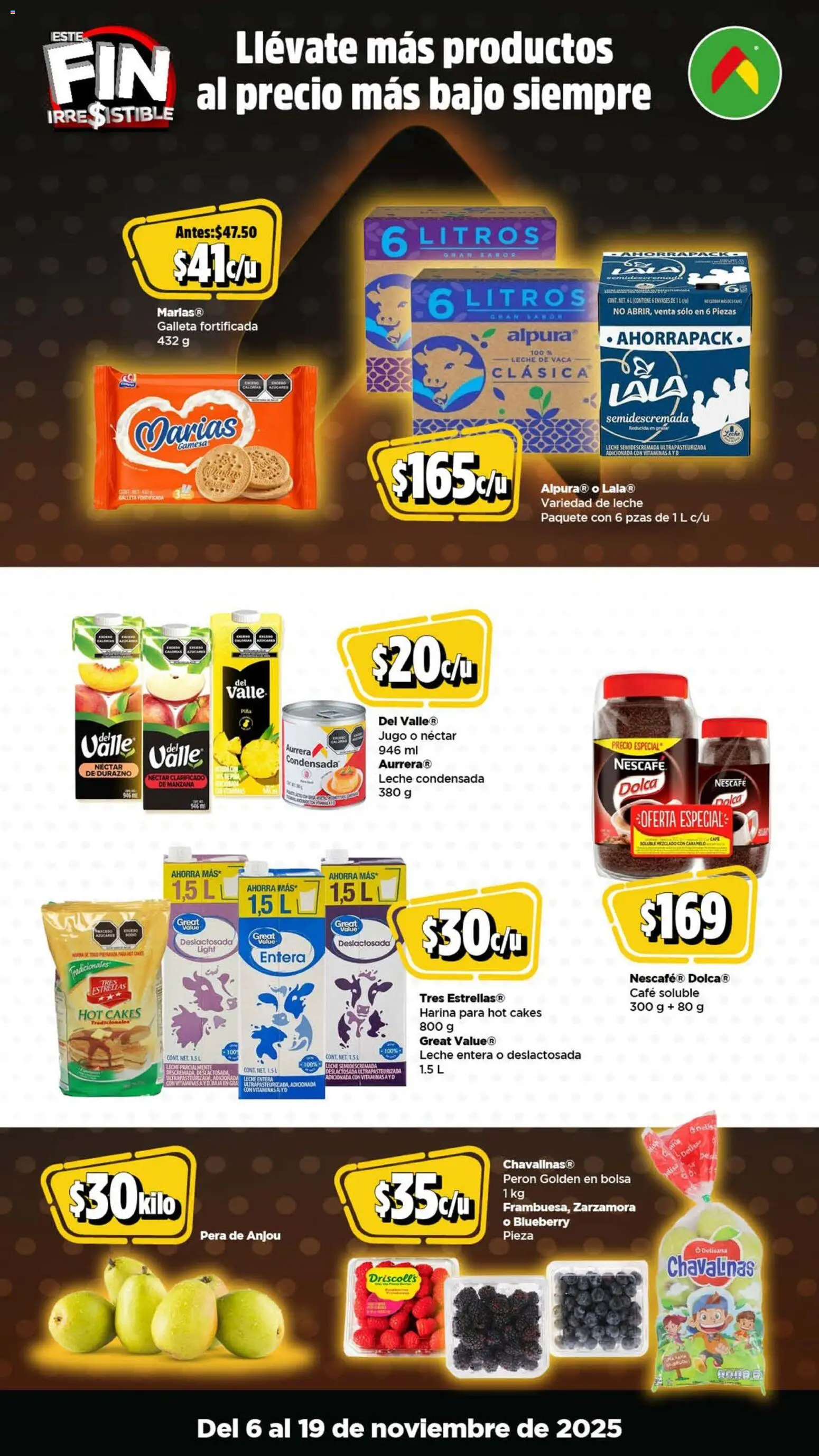 Nuevas ofertas de Bodega Aurrerá válidas en toda la República Mexicana desde el 06.11.2025. ¡Encuentra las mejores ofertas en Bodega Aurrerá Buen Fin ! | Página: 2 | Productos: Harina, Leche, Jugo, Vitaminas