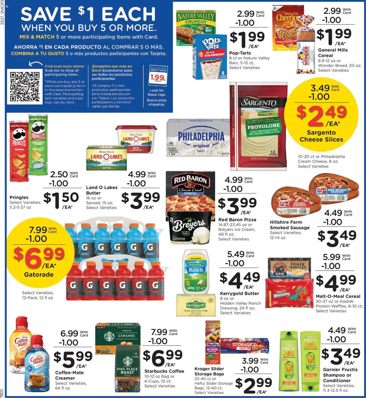 Smith's Weekly Ad - valid from 15.10.2025 | Page: 4 | Products: Butter, Pizza, Sour cream, Sausage