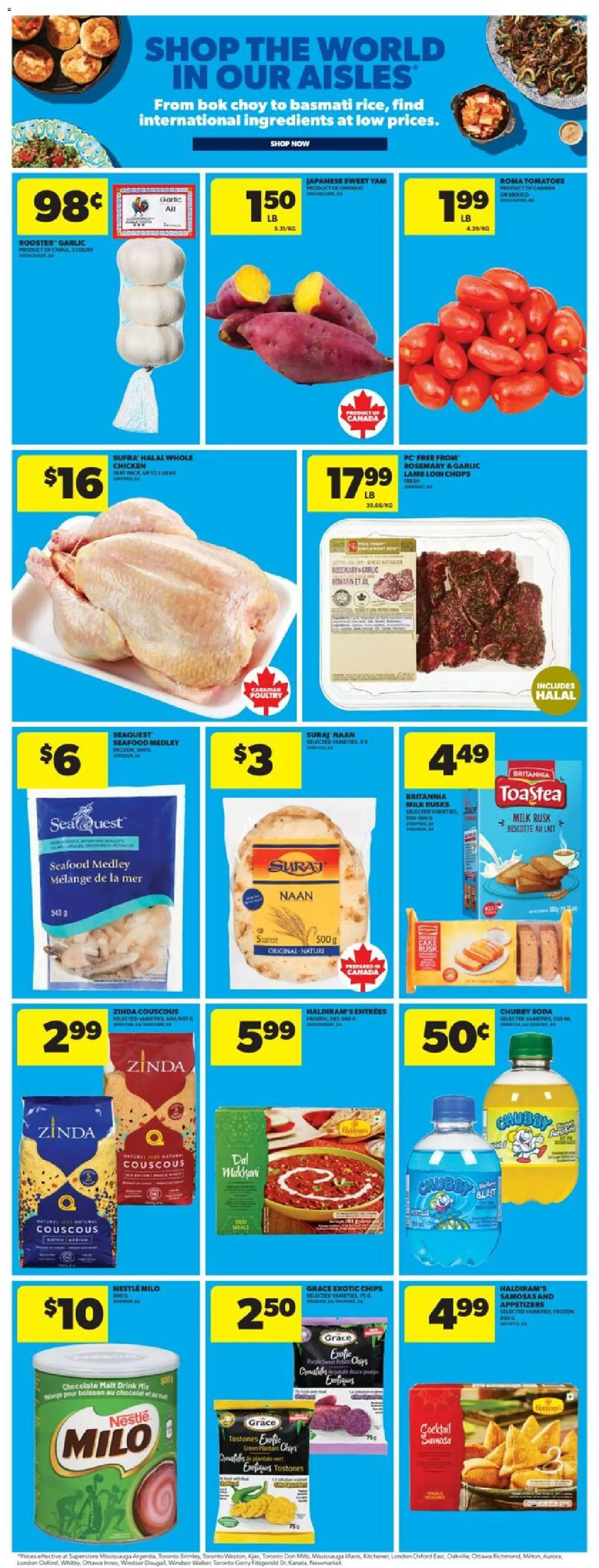 Real Canadian Superstore flyer valid from 04.12.2025 | Page: 23 | Products: Chips, Milk, Chocolate, Chicken
