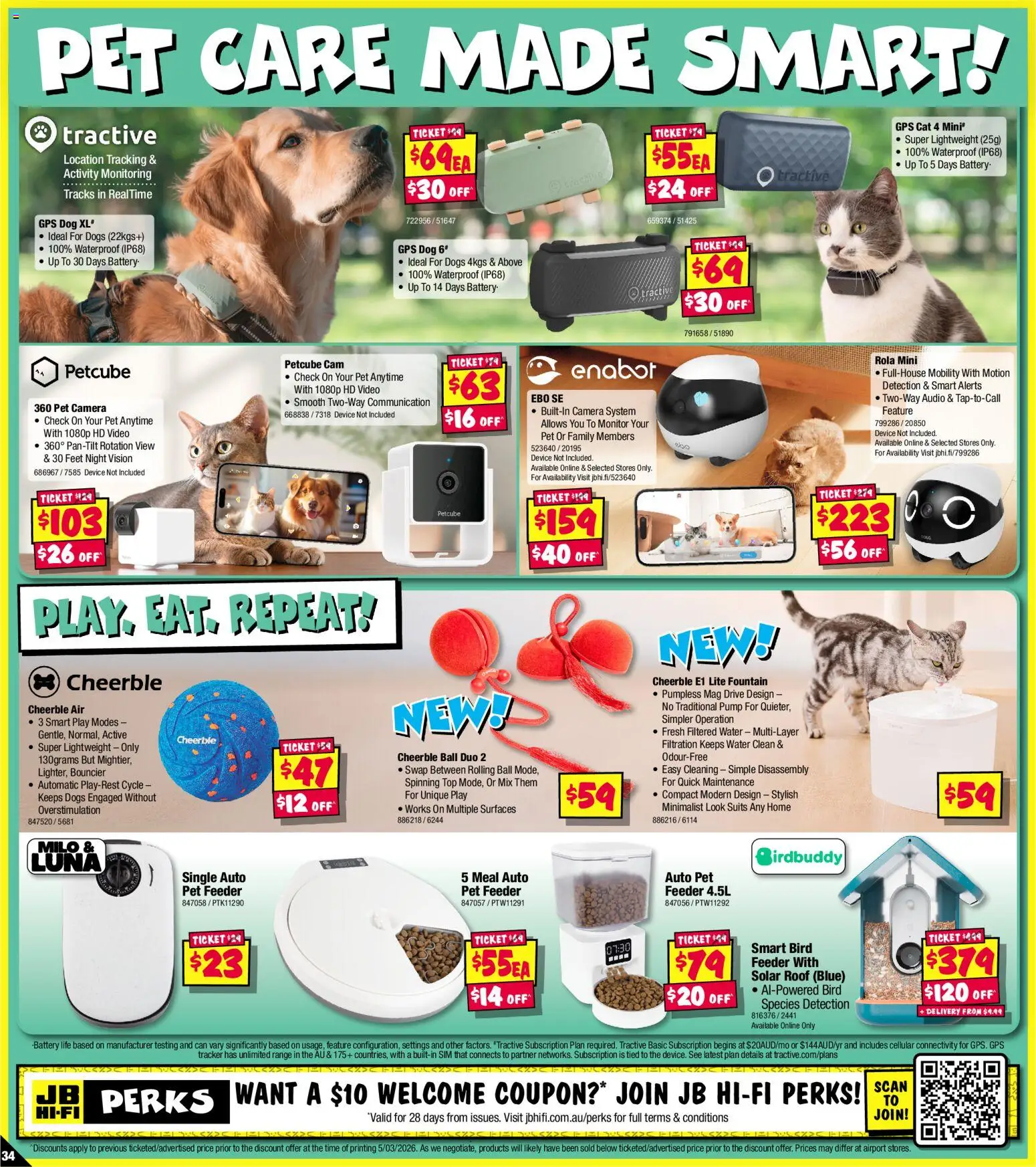 JB Hi-Fi catalogue - valid from 19.03.2026 | Page: 34 | Products: Water, Fountain, Device, Monitor