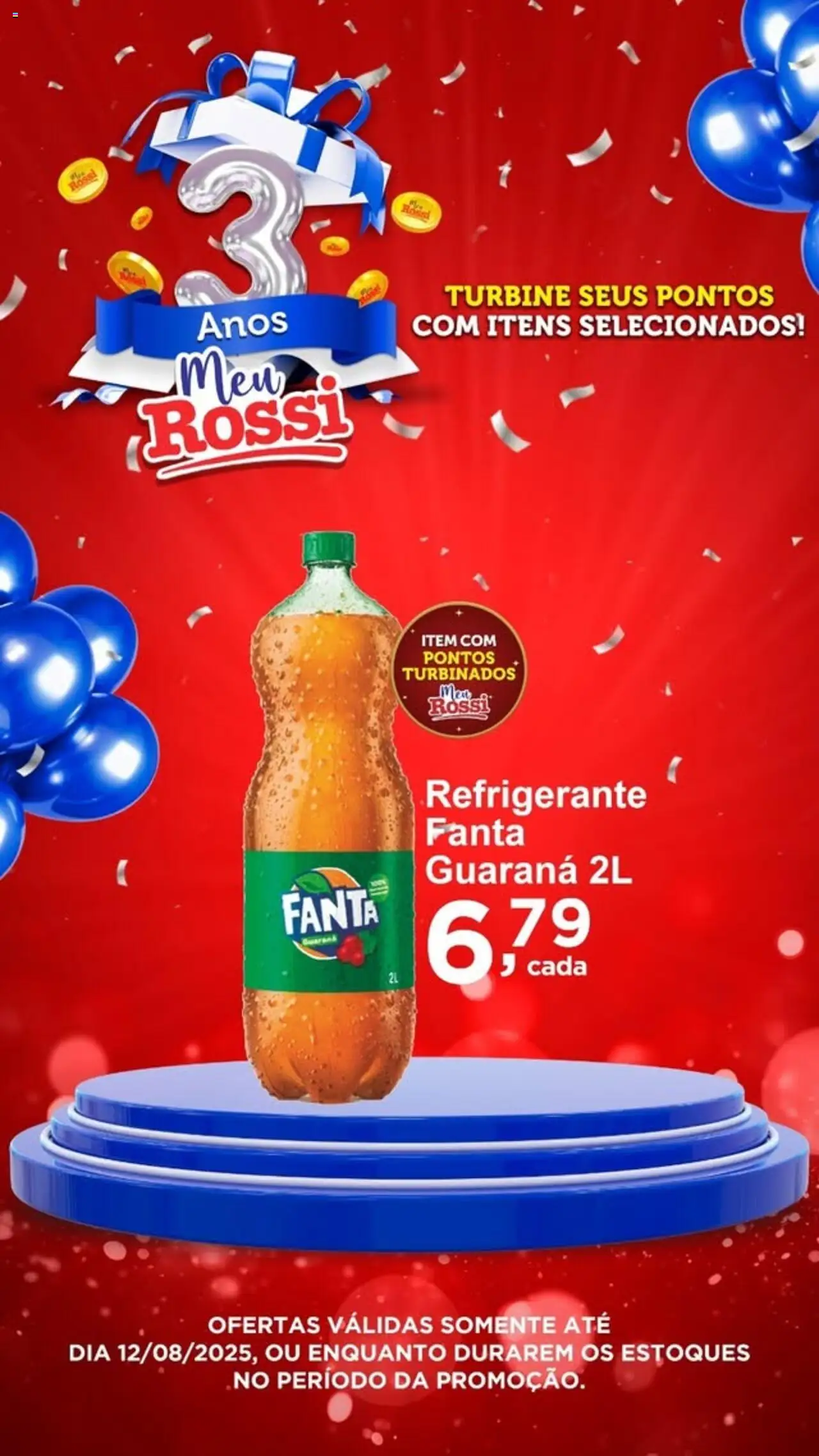 Rossi Supermercados Folheto - válido de 08.08.2025 | Página: 2 | Produtos: Guaraná, Fanta, Refrigerante