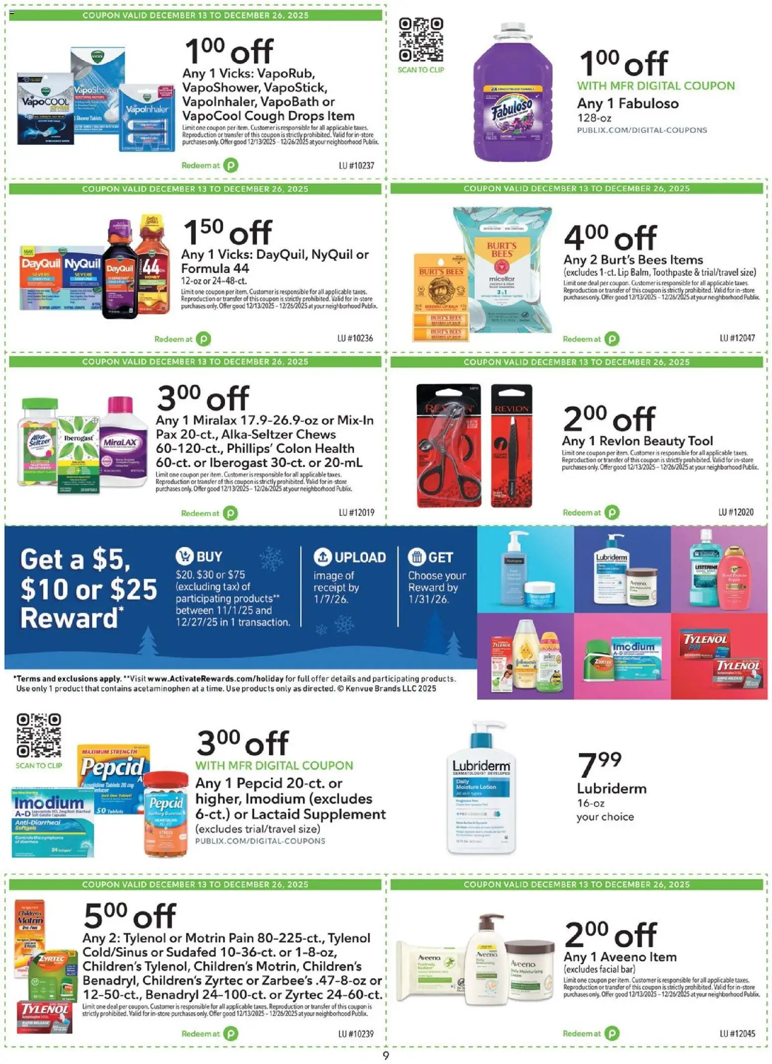 Publix Extra Savings - valid from 13.12.2025 | Page: 9 | Products: Clip, Shower, Toothpaste