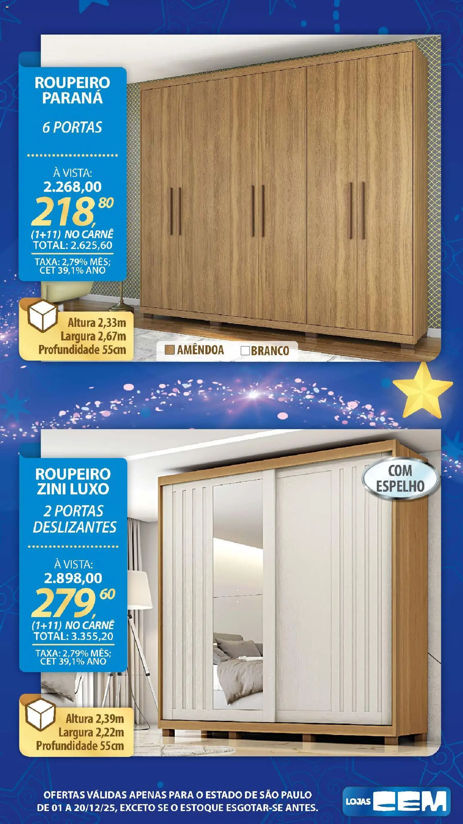 Lojas Cem Folheto - válido de 01.12.2025 | Página: 96 | Produtos: Espelho, Carne