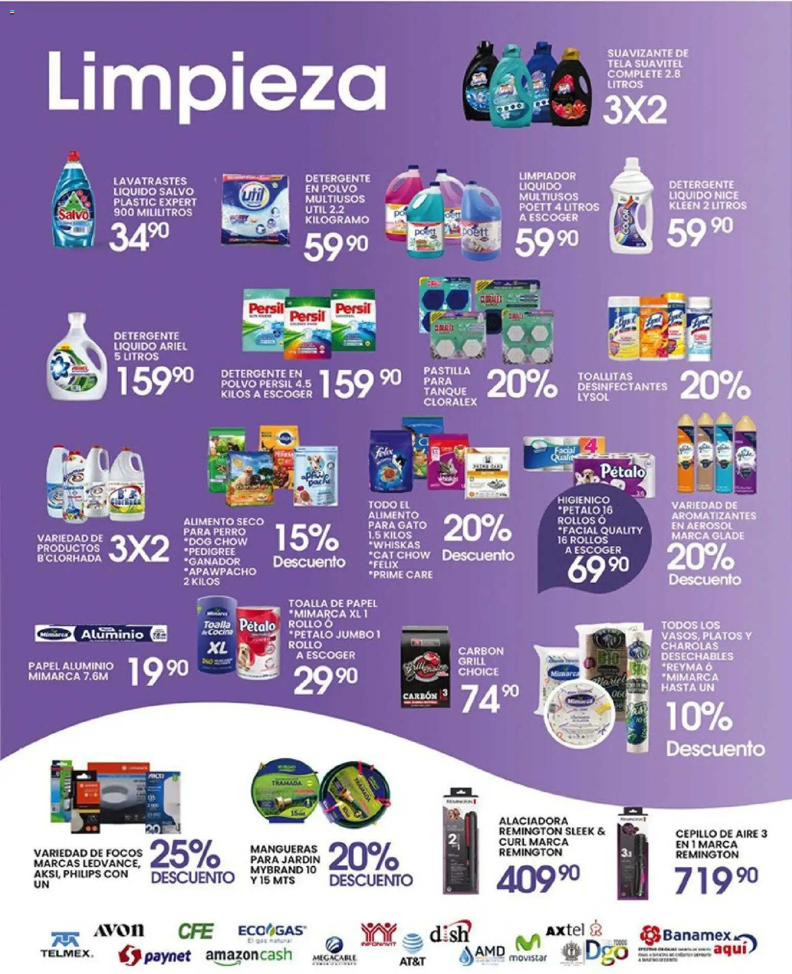 Nuevas ofertas de Alsuper válidas en toda la República Mexicana desde el 10.04.2026. ¡Encuentra las mejores ofertas en Alsuper folleto Durango! | Página: 5 | Productos: Toalla, Lavavajillas, Bowl, Polvo