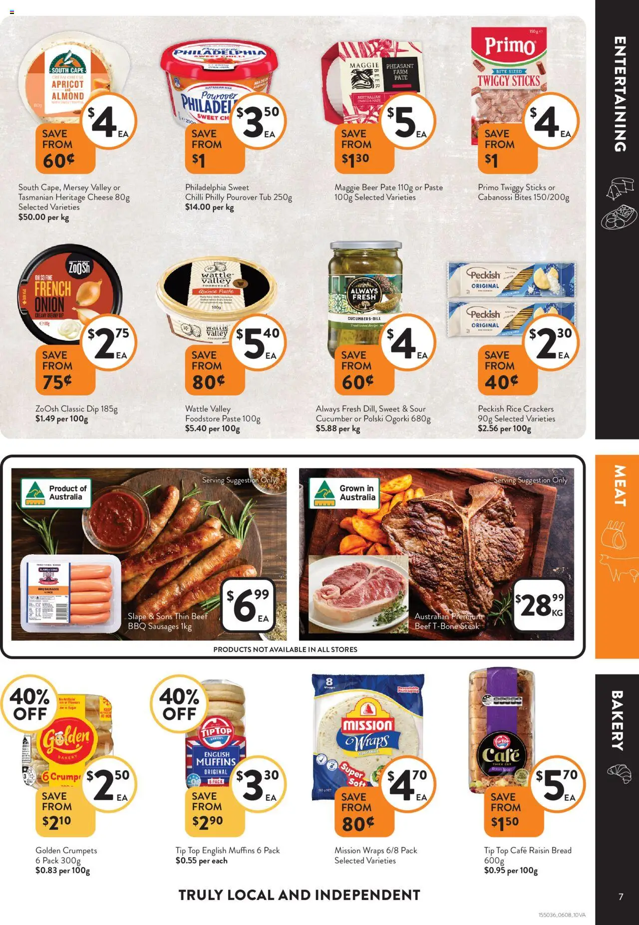 Foodworks catalogue - valid from 06.08.2025 | Page: 7 | Products: Crackers, Crumpets, Cheese, Cream